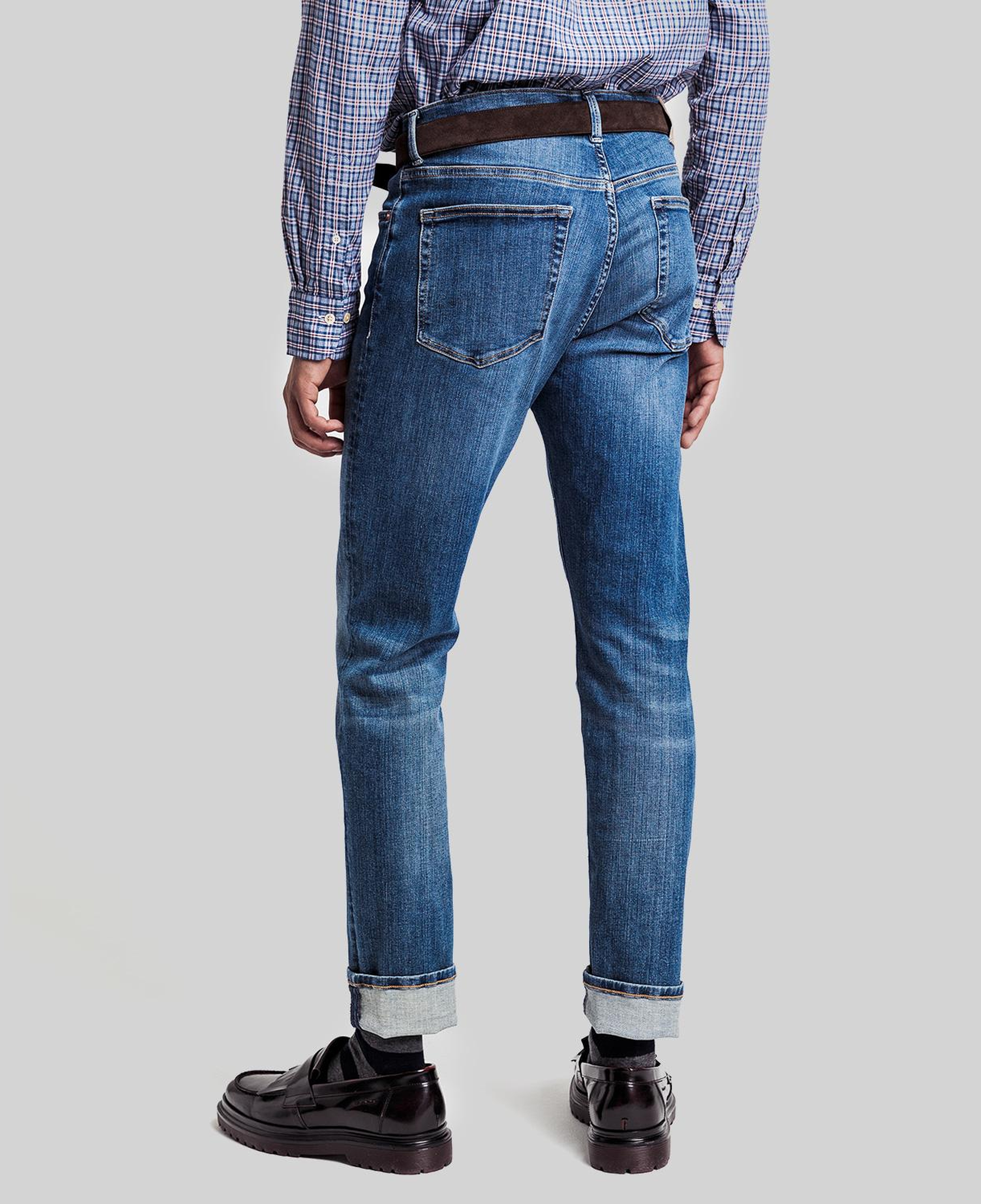 GANT Erkek Mavi Extra Slim Fit Jean Pantolon