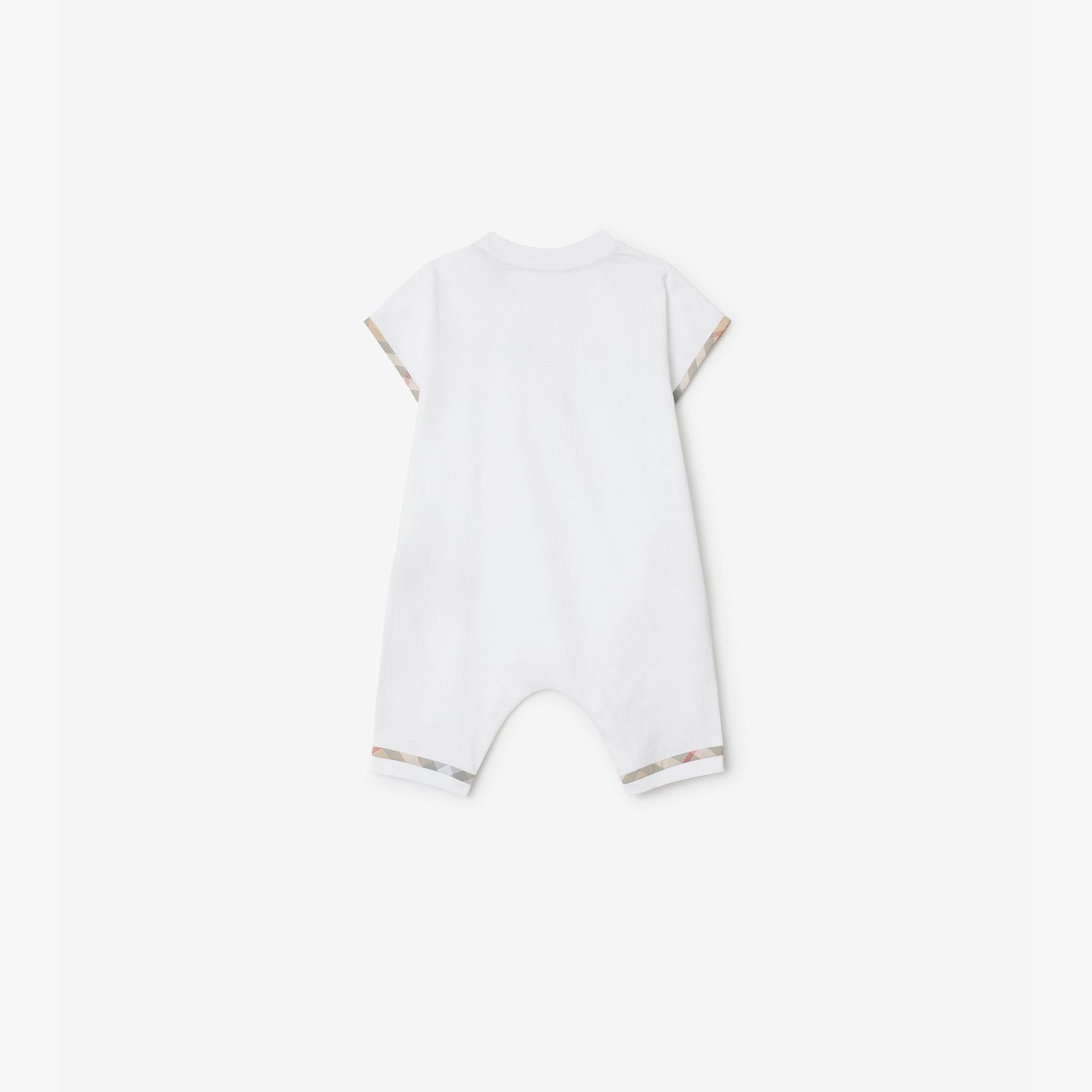 Burberry Çocuk Beyaz Bebek Tulumu