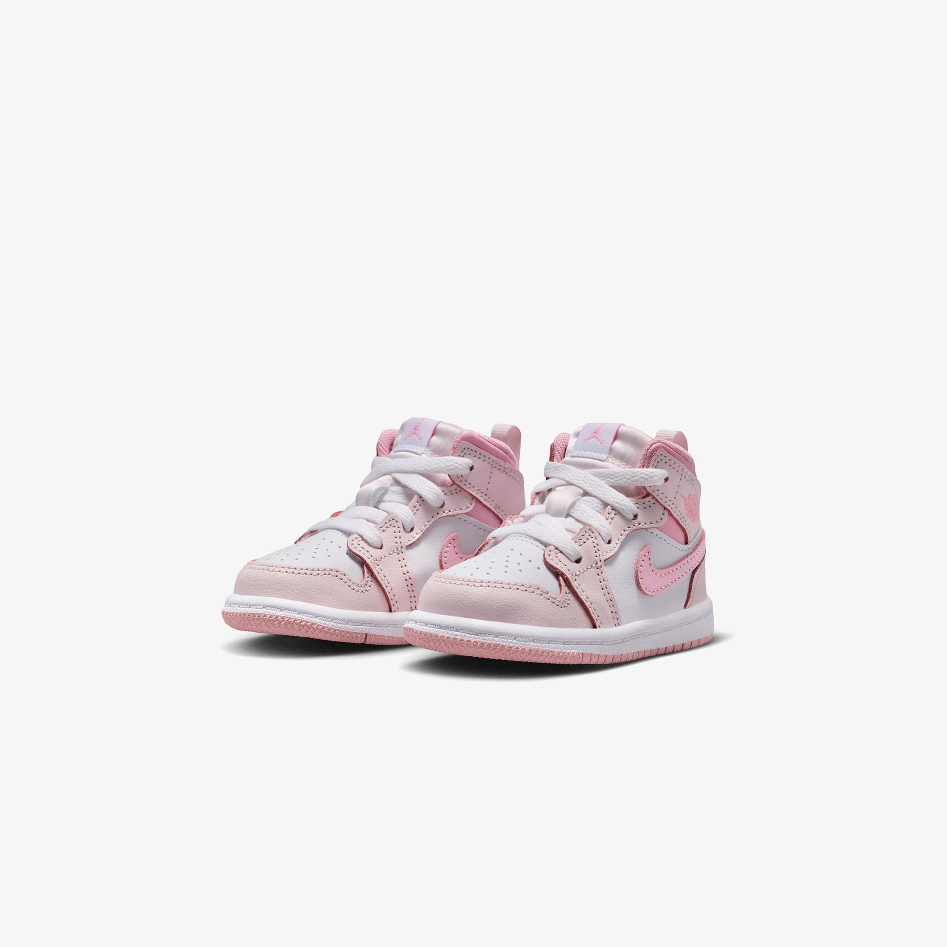 Jordan 1 Mid Çocuk Pembe Spor Ayakkabı