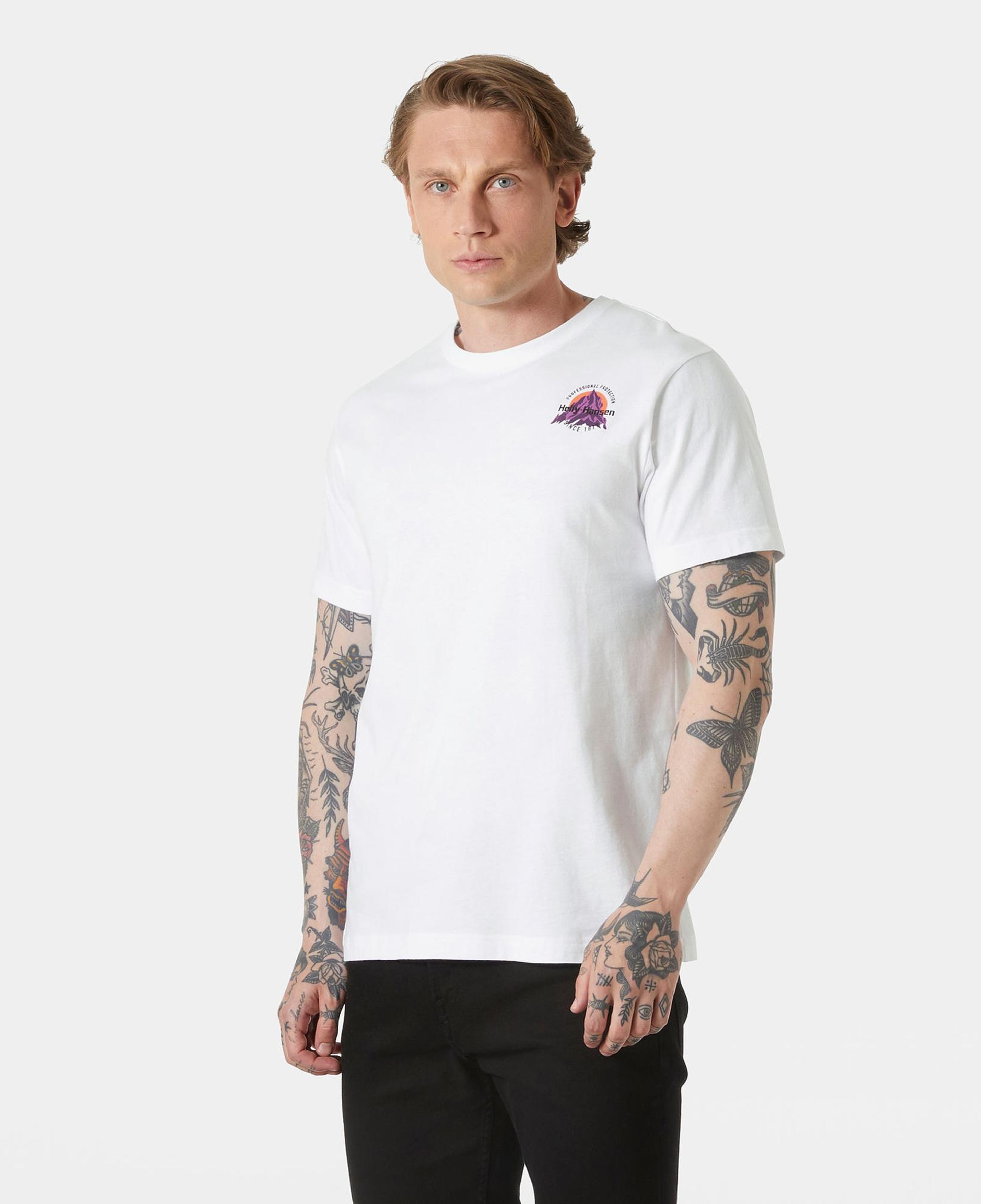 Helly Hansen Core Graphic 2.0  Erkek Beyaz T-shirt
