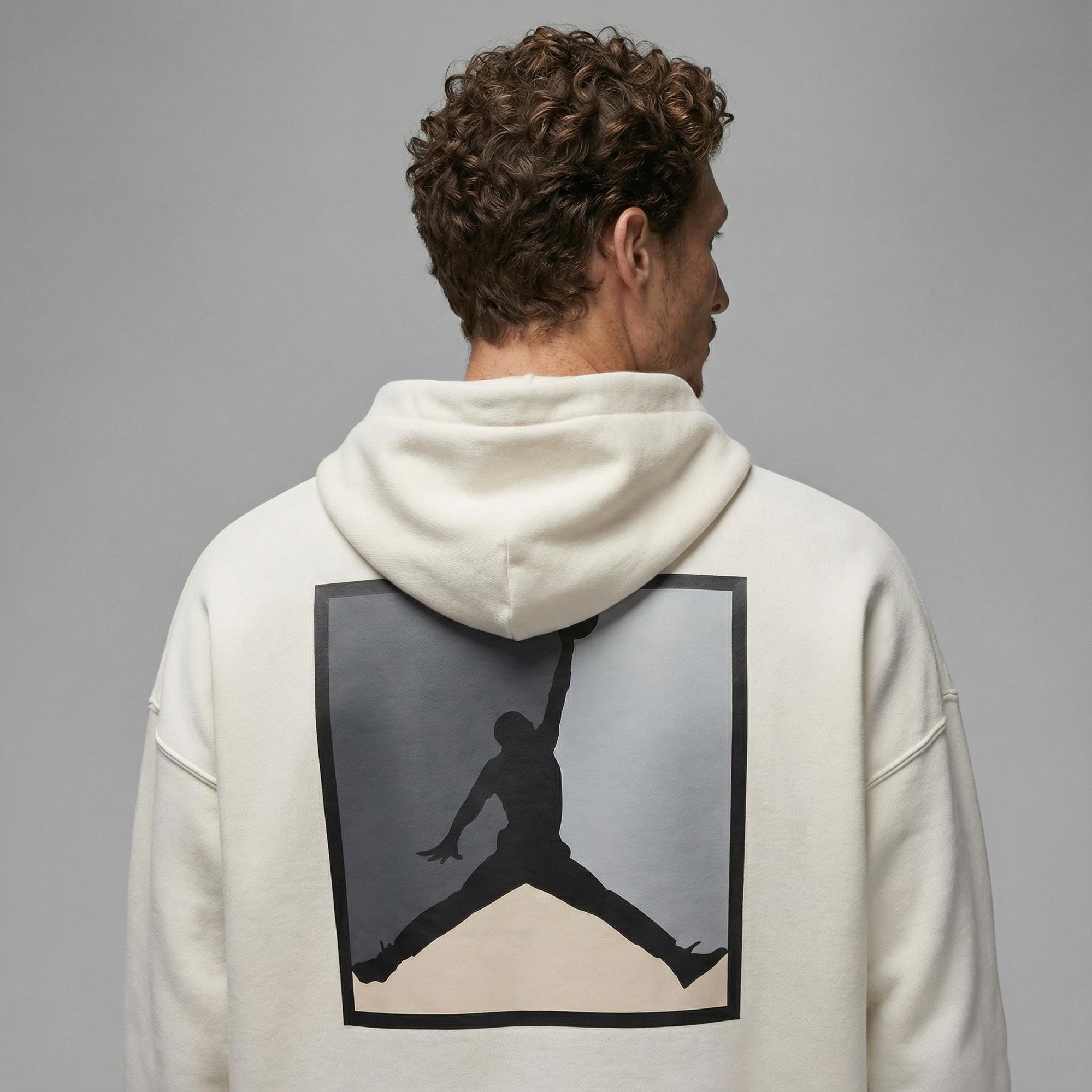 Jordan Brooklyn Fleece Erkek Krem Rengi Sweatshirt