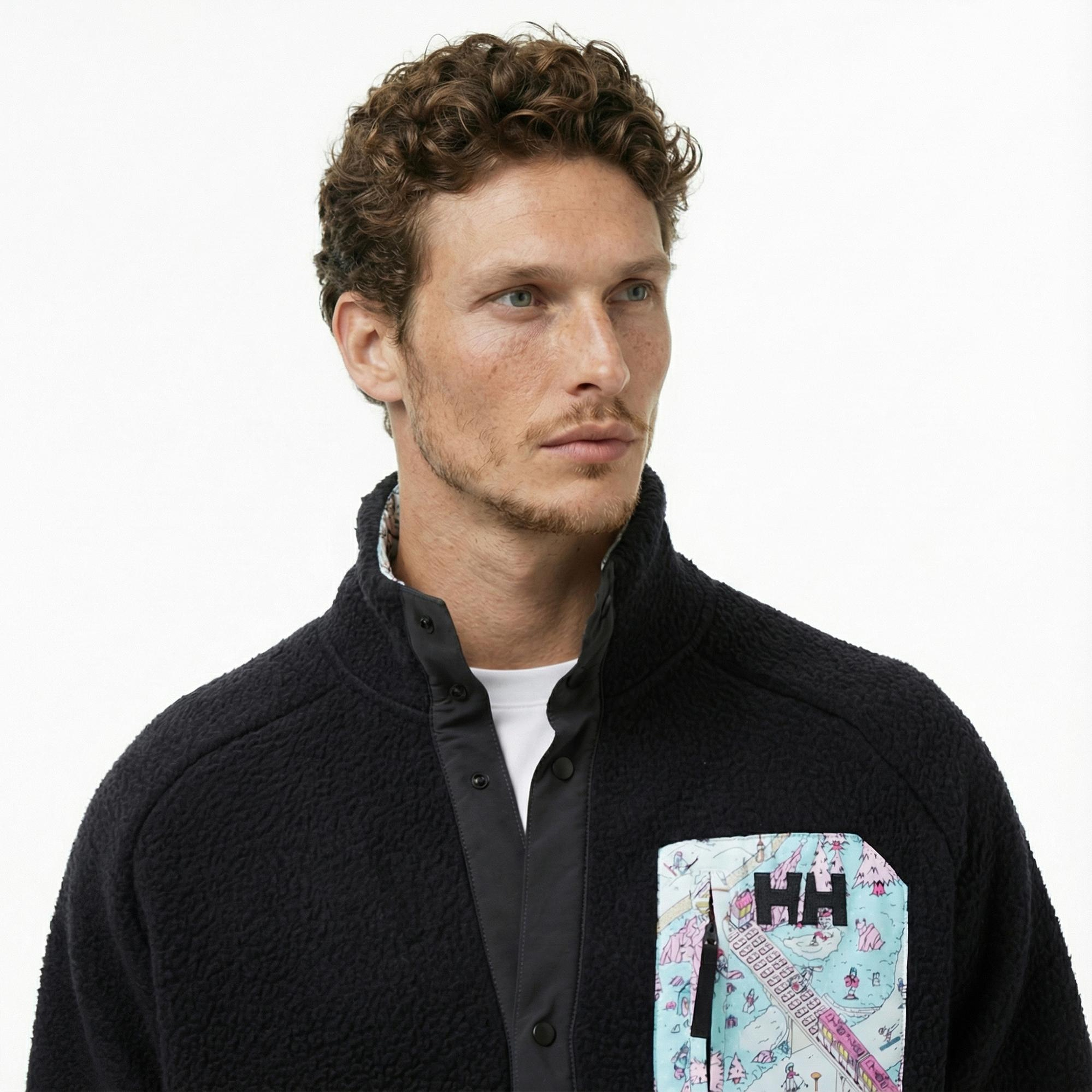 Helly Hansen Panorama Pile Snap Erkek Siyah Ceket