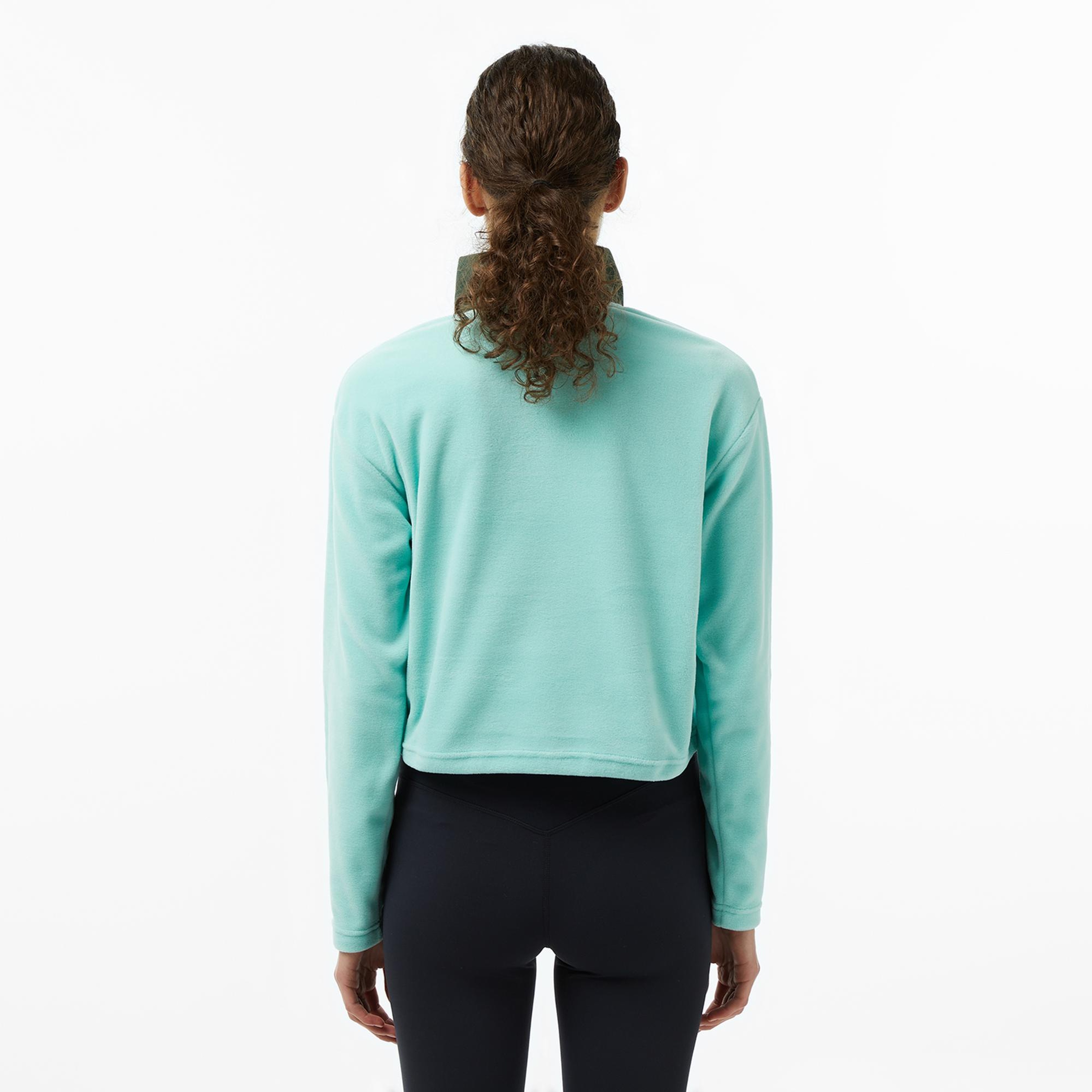 Helly Hansen W Daybreaker Cropped Polar Kadın Yeşil Sweatshirt