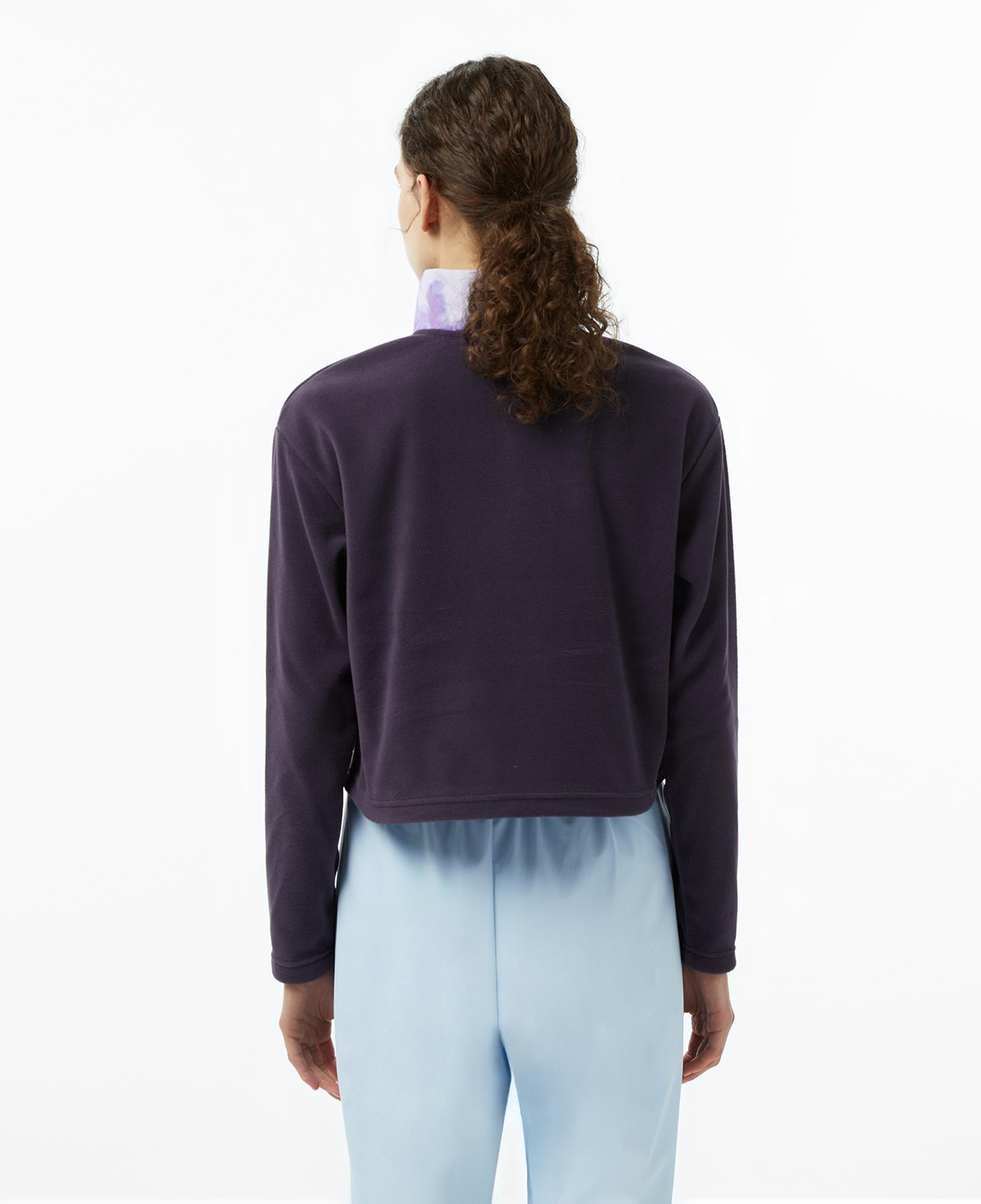 Helly Hansen W Daybreaker Cropped Polar Kadın Mor Sweatshirt