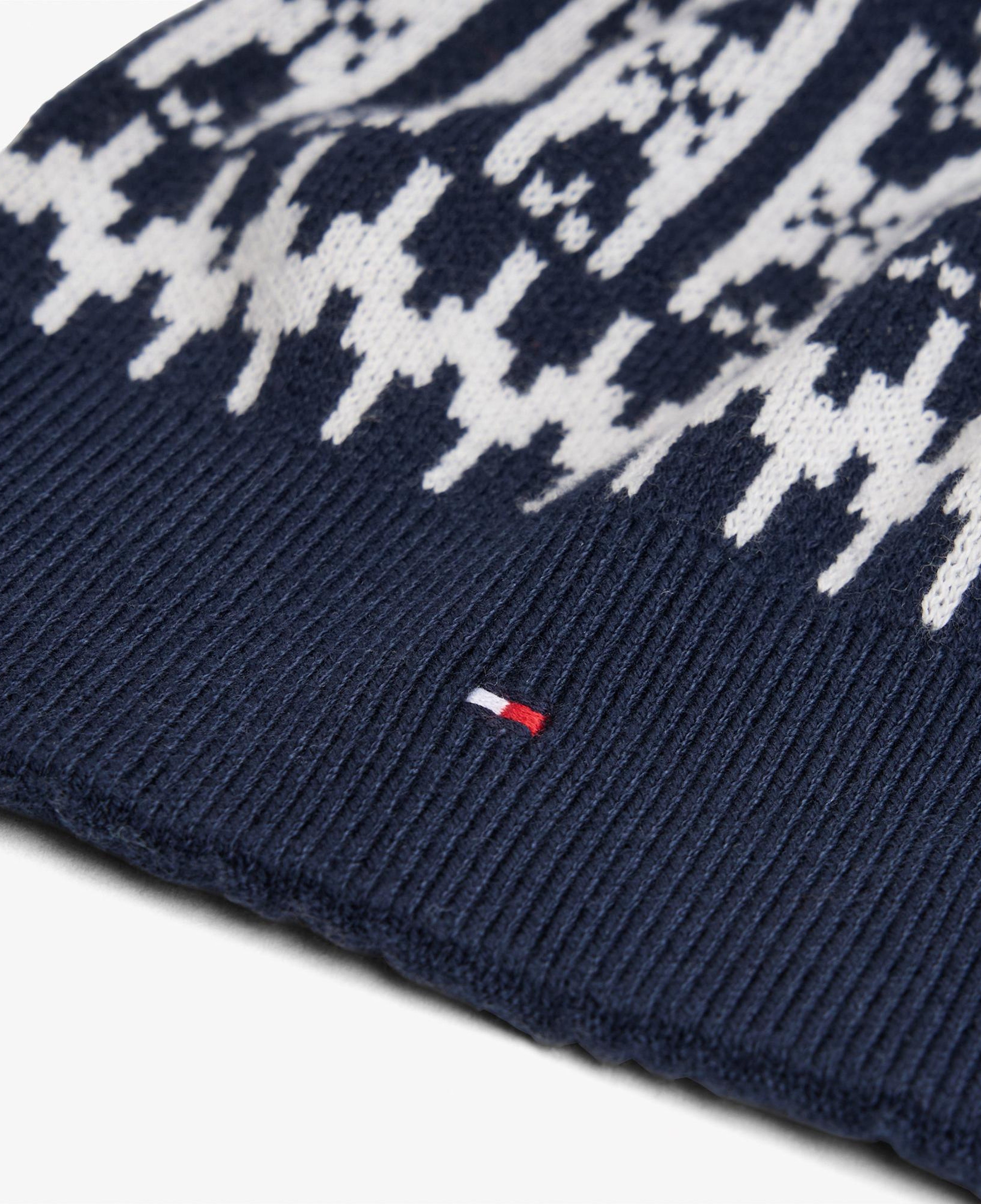 Tommy Hilfiger Fairisle Çocuk Lacivert Atkı