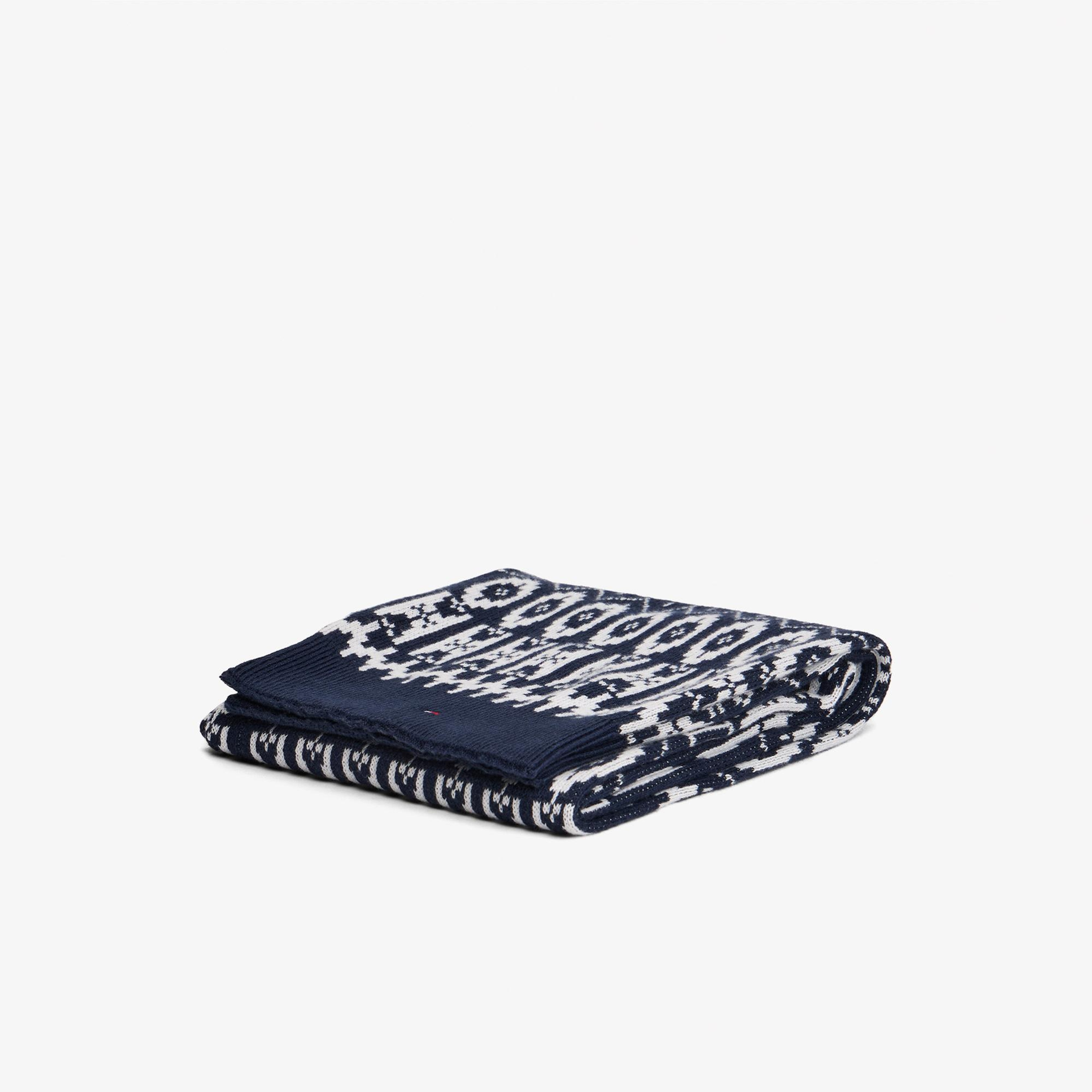 Tommy Hilfiger Fairisle Çocuk Lacivert Atkı
