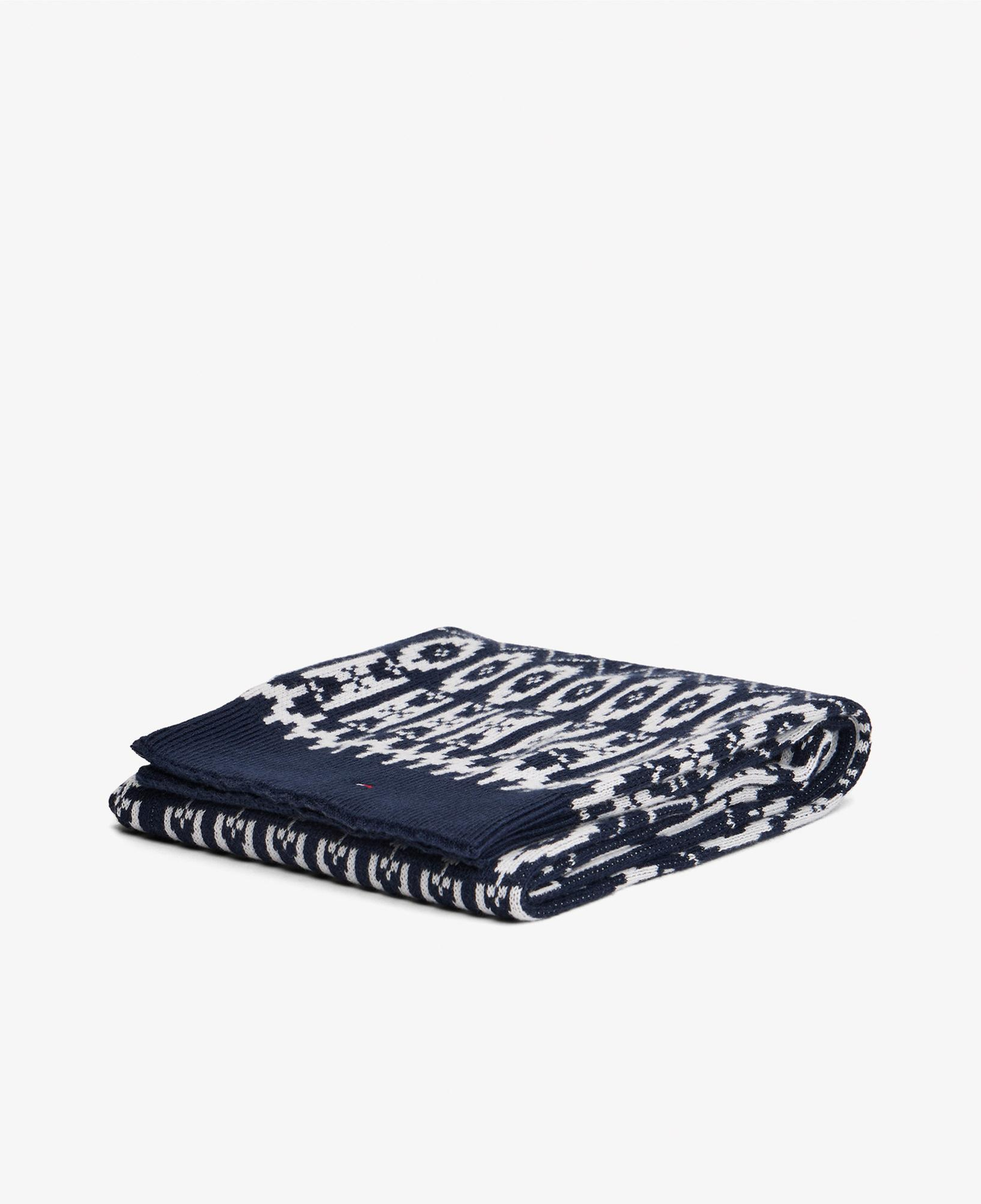 Tommy Hilfiger Fairisle Çocuk Lacivert Atkı