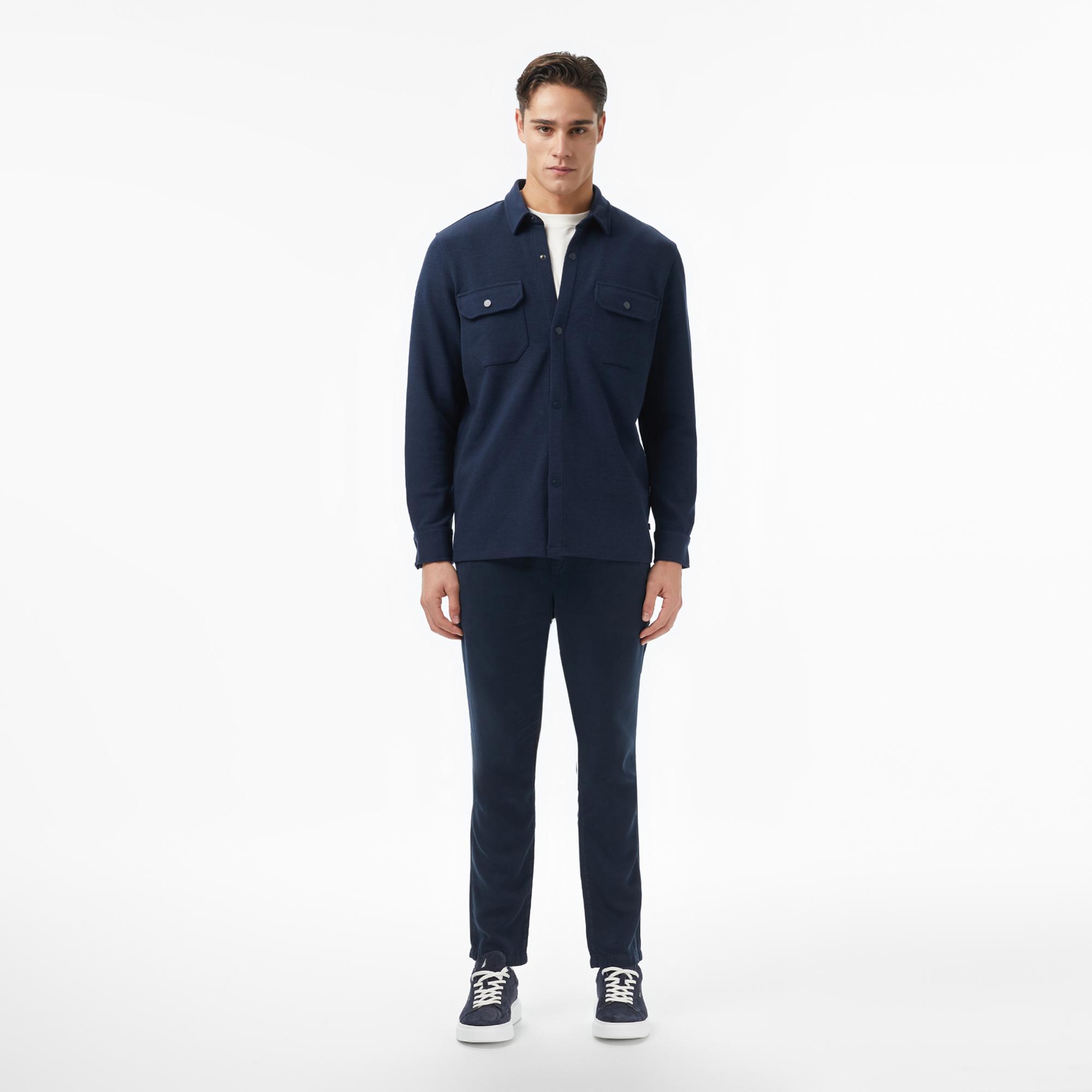 Nautica Erkek Lacivert Classic Fit Gömlek