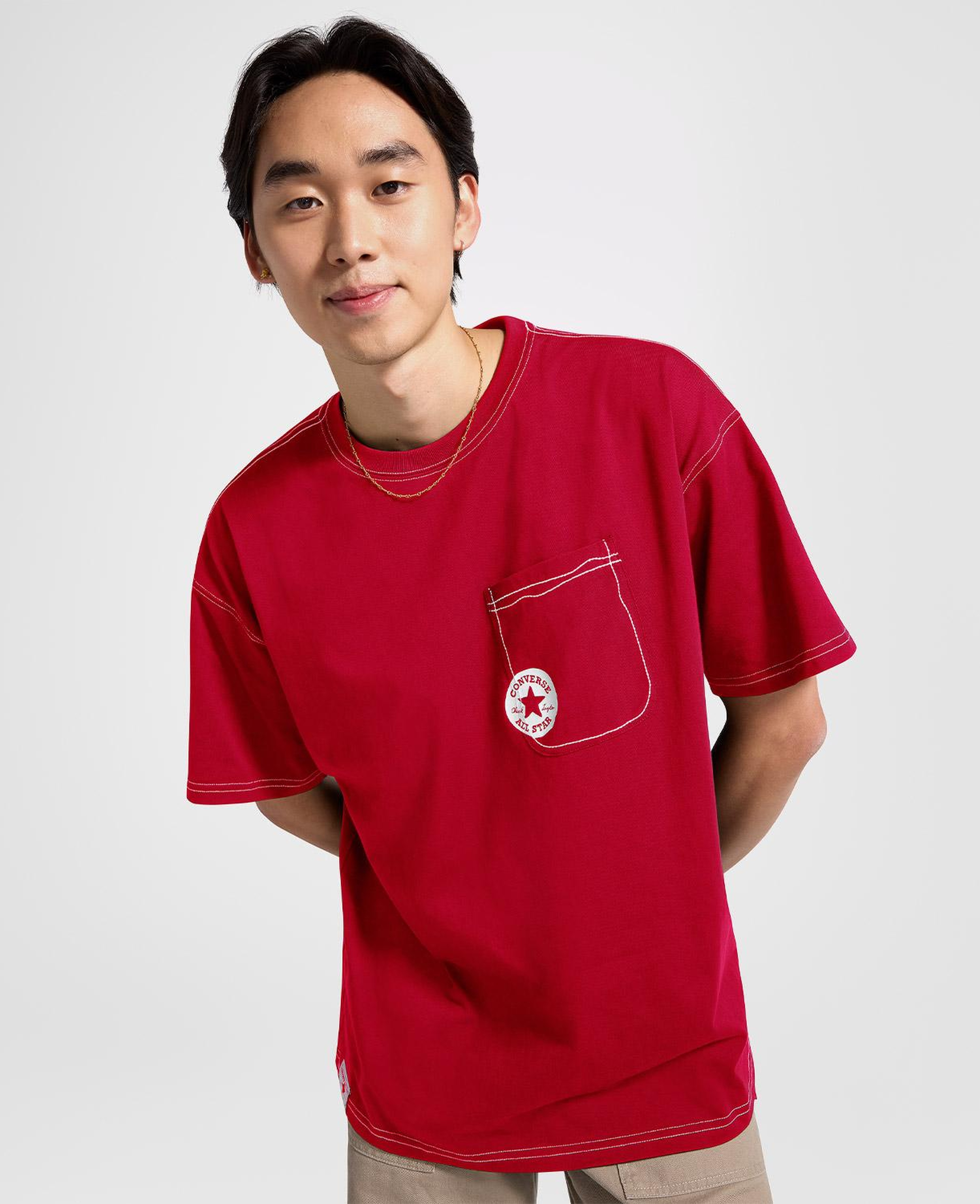 Converse Erkek Kırmızı T-Shirt