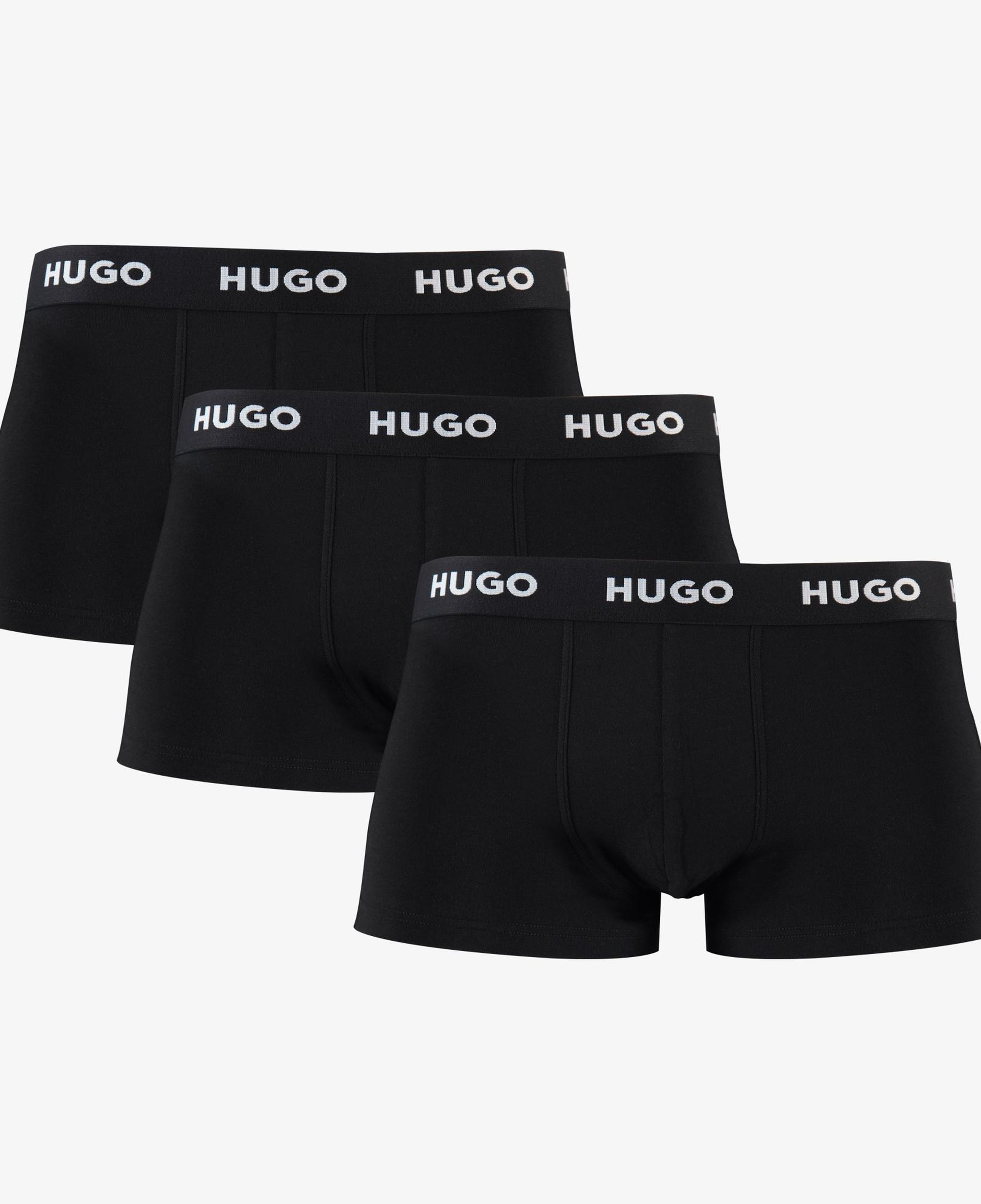 Hugo Trunk 3'lü Erkek Siyah Boxer