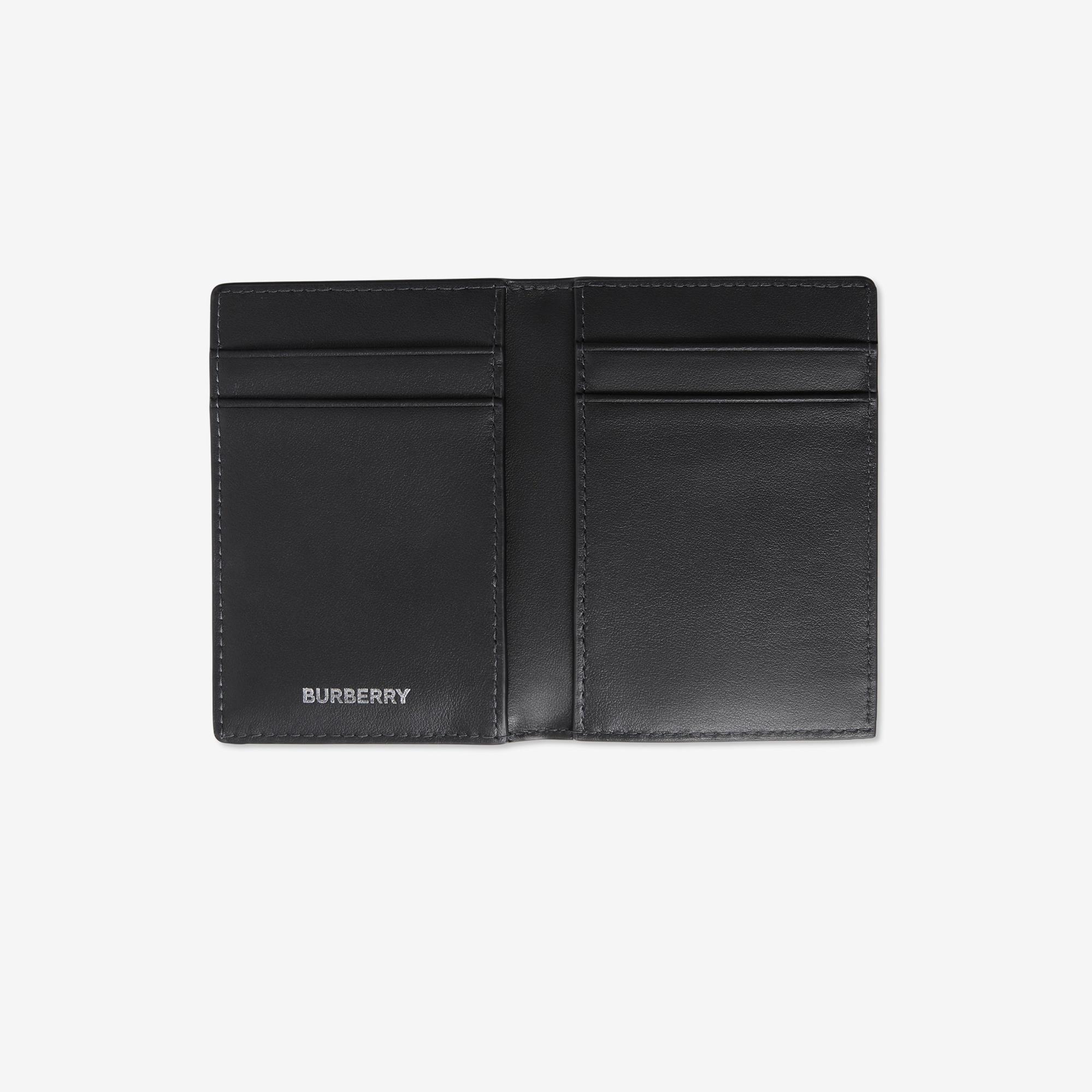 Burberry Check and Leather Erkek Gri Kartlık