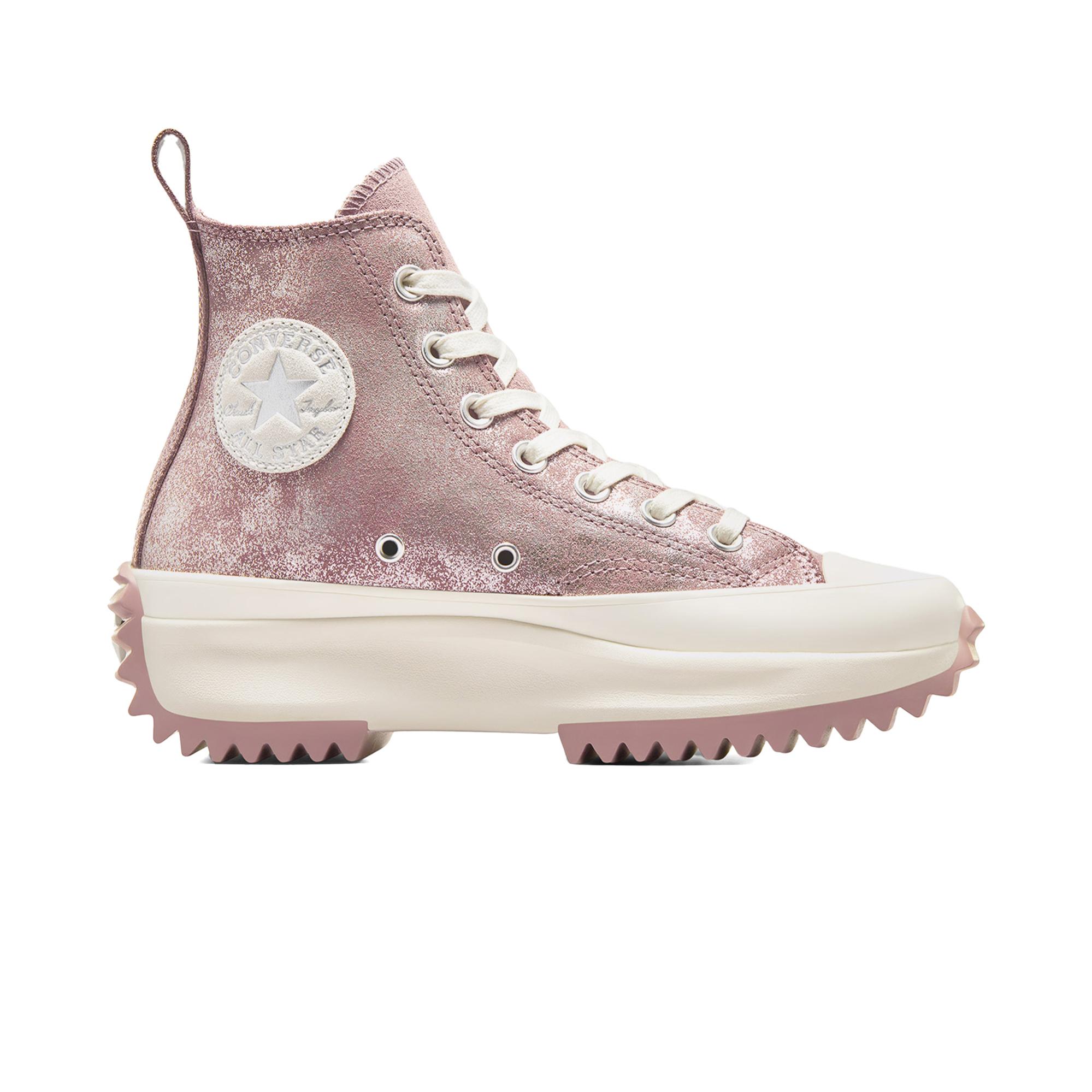 Converse Run Star Hike Unisex Pembe Süet Platform Sneaker