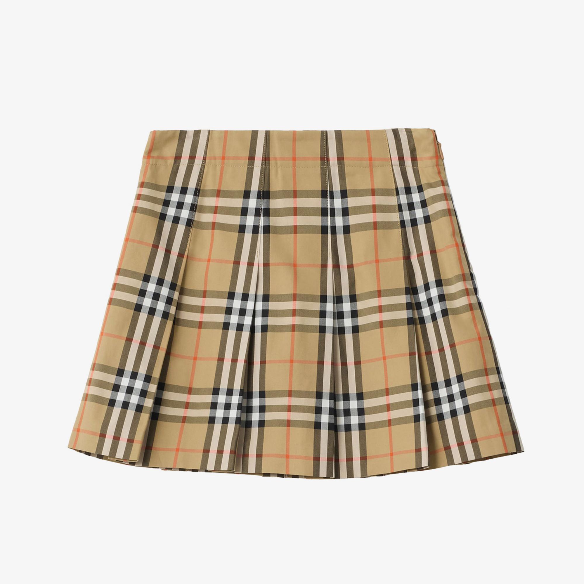 Burberry Gabrıelle Check Çocuk Bej Etek