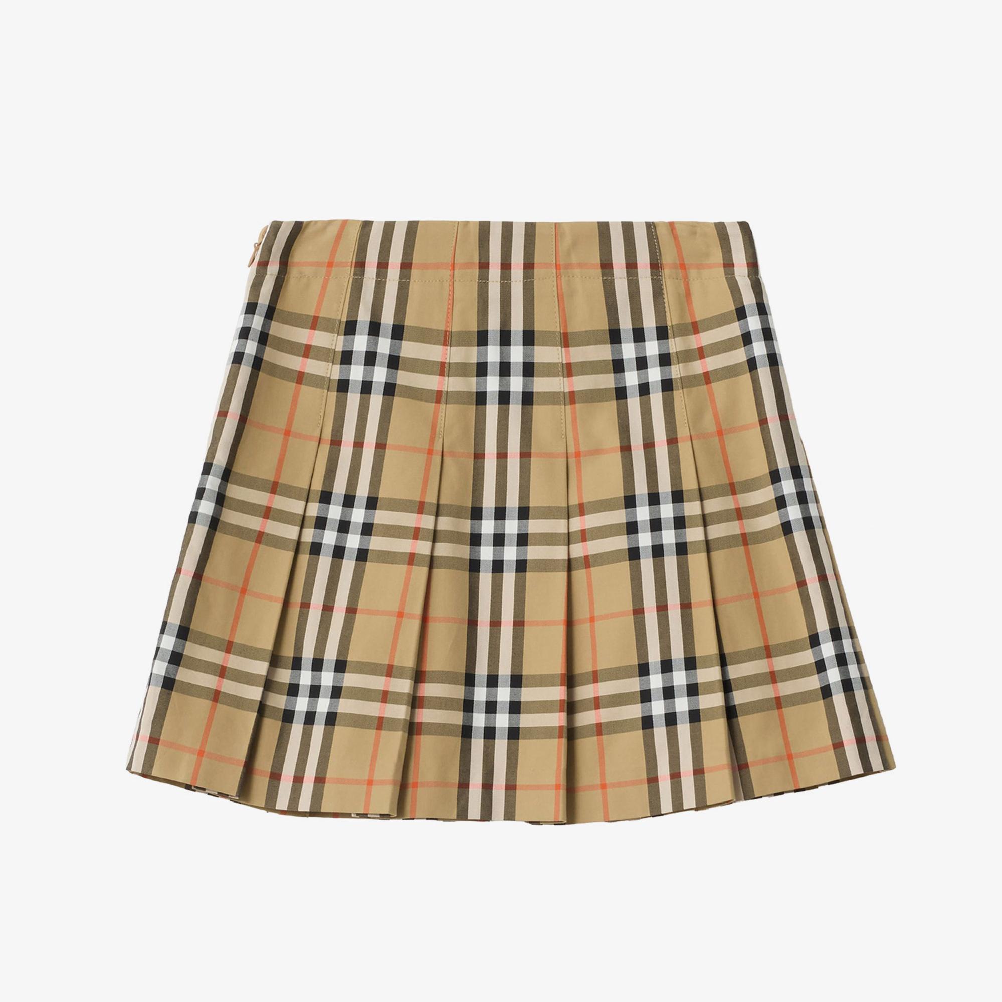 Burberry Gabrıelle Check Çocuk Bej Etek