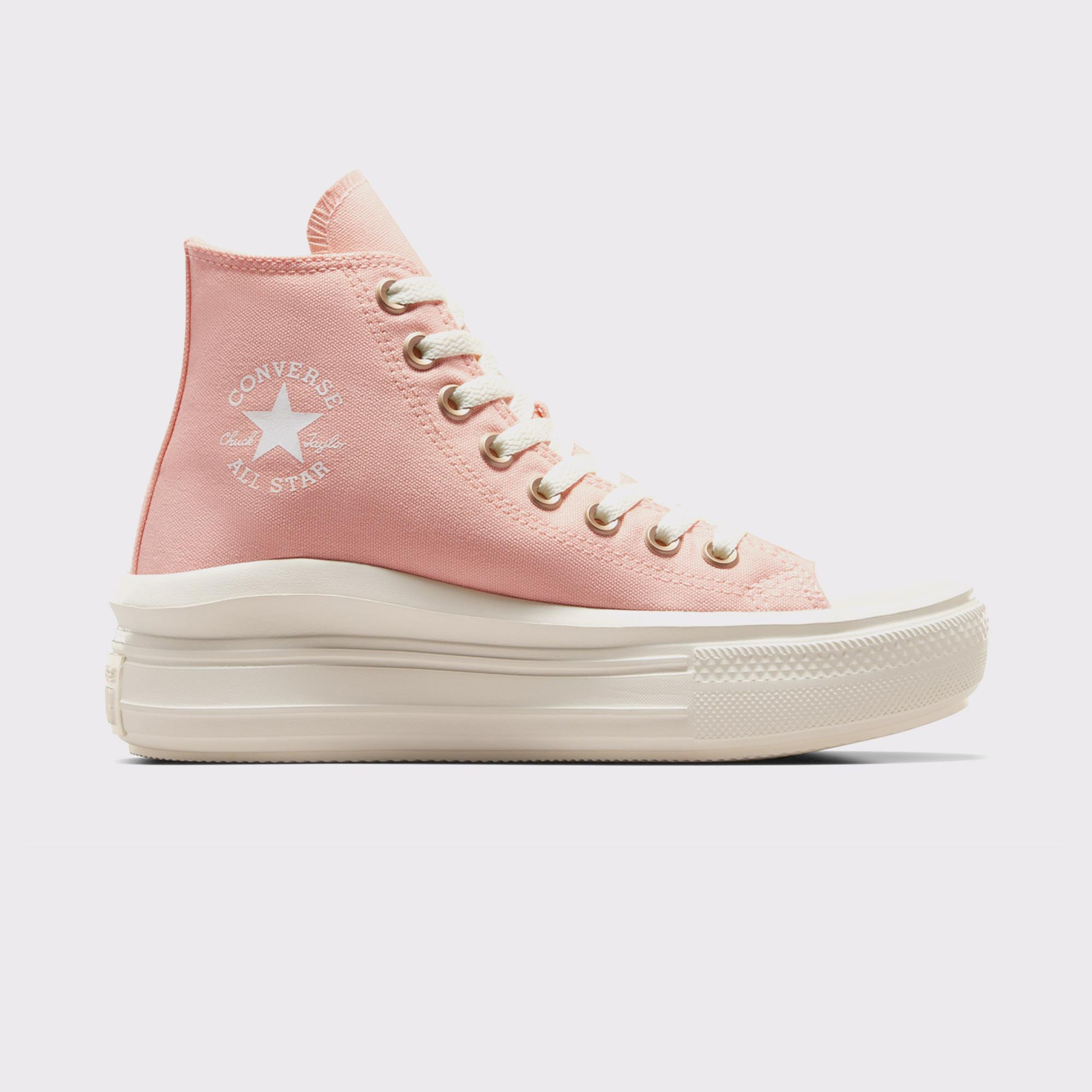 Converse Chuck Taylor All Star Move Unisex Pembe Platform Sneaker