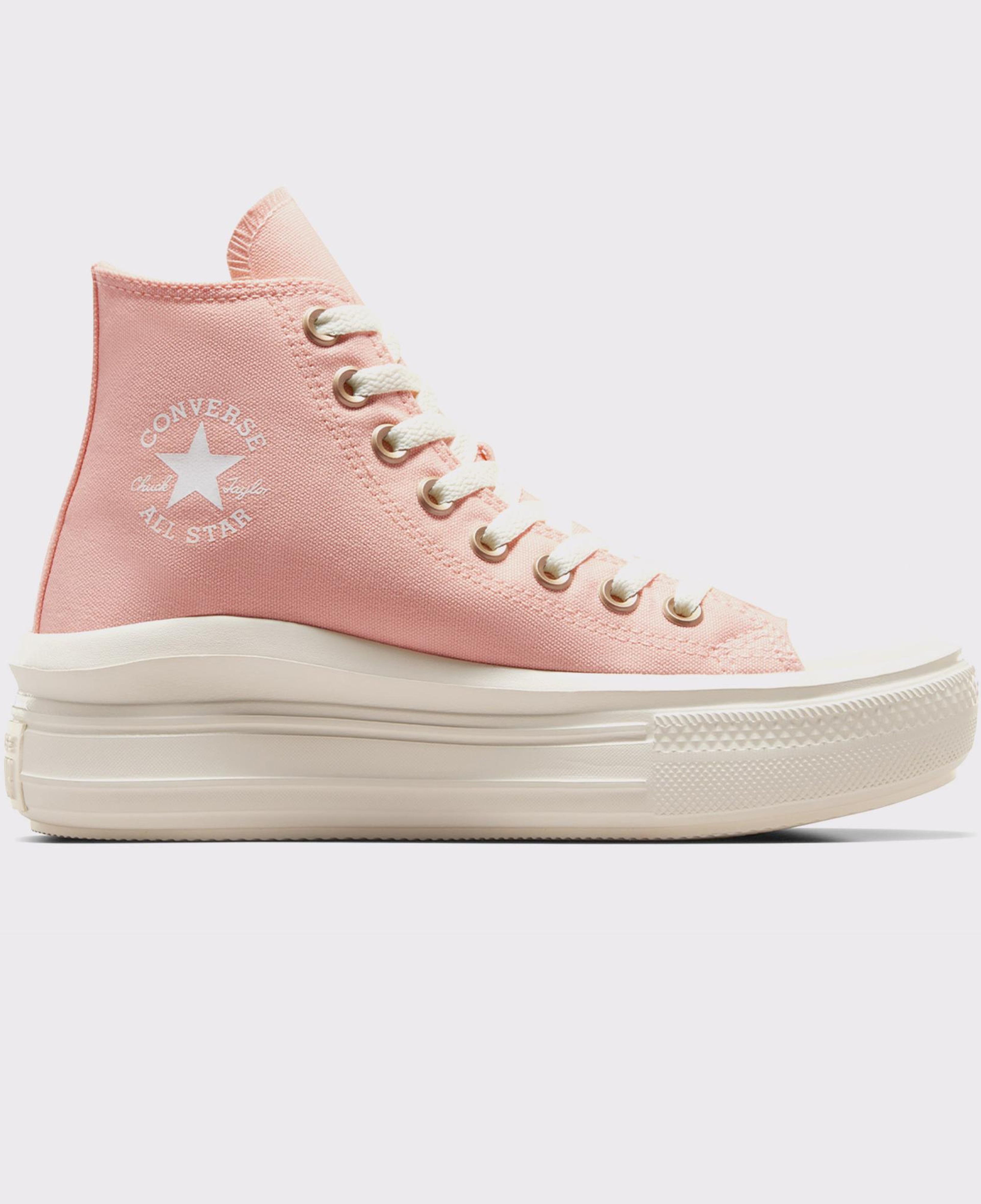 Converse Chuck Taylor All Star Move Unisex Pembe Platform Sneaker