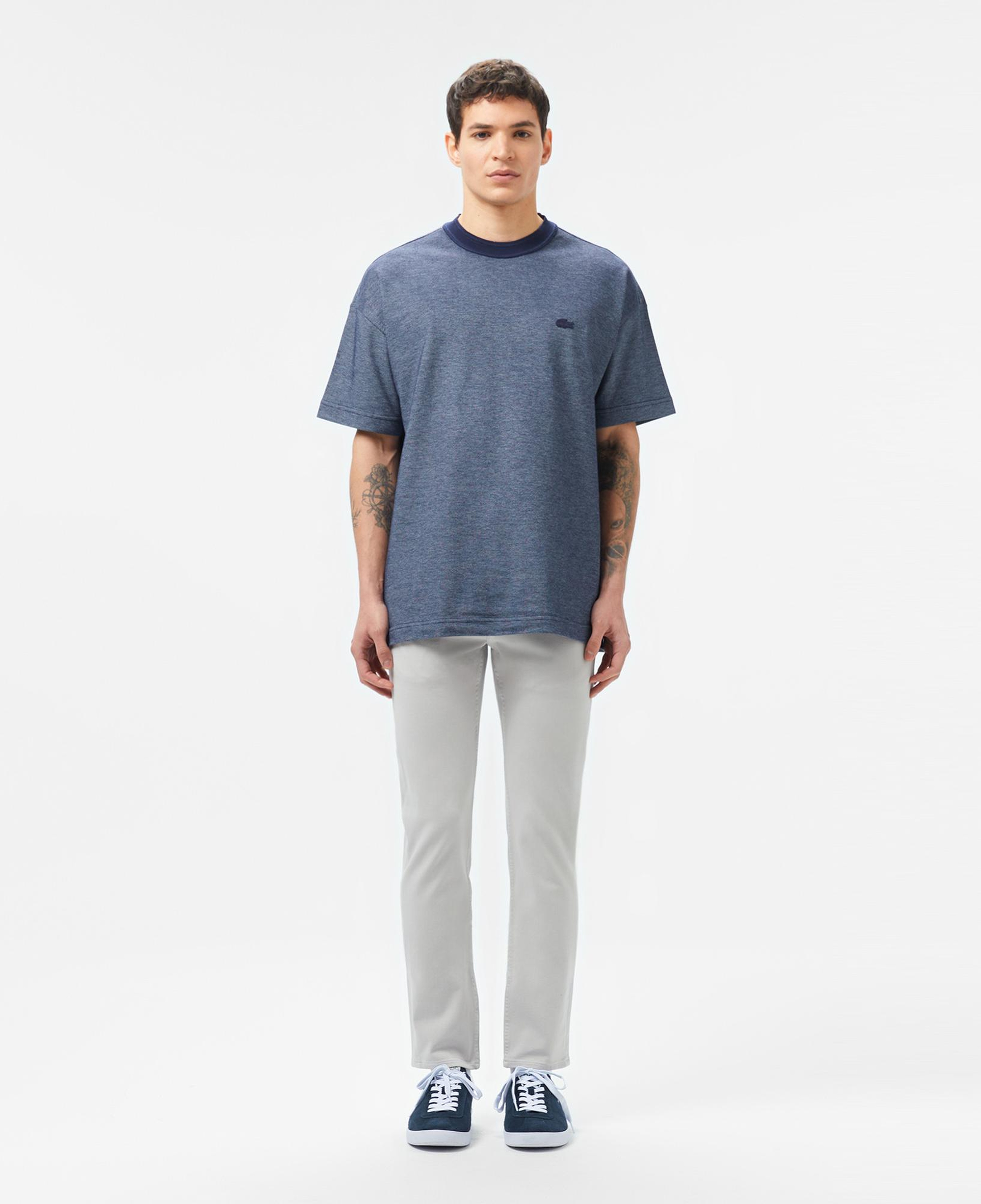 Lacoste Erkek Oversize Fit Bisiklet Yaka Lacivert T-Shirt