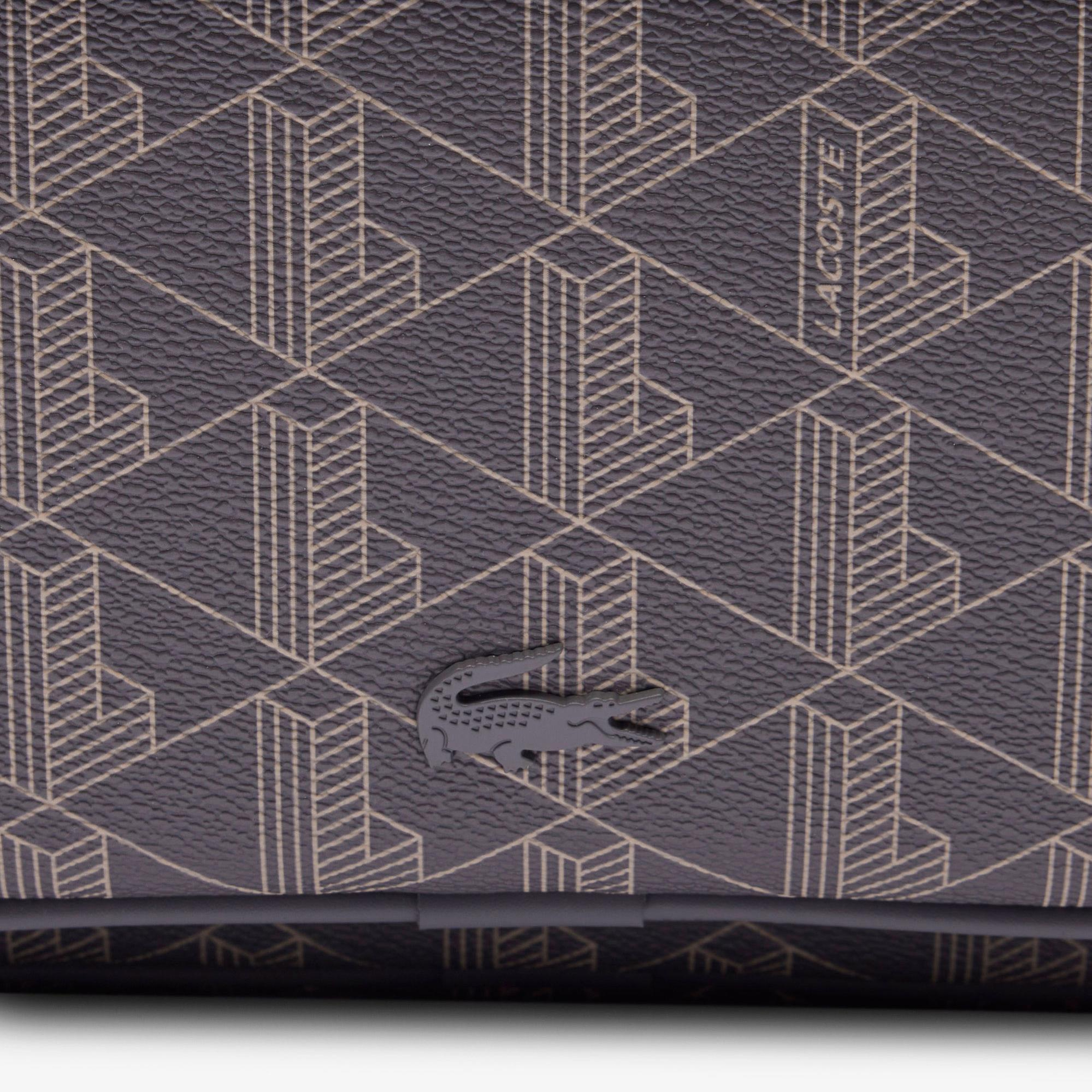 Lacoste The Blend Erkek Monogram Gri Sırt Çantası