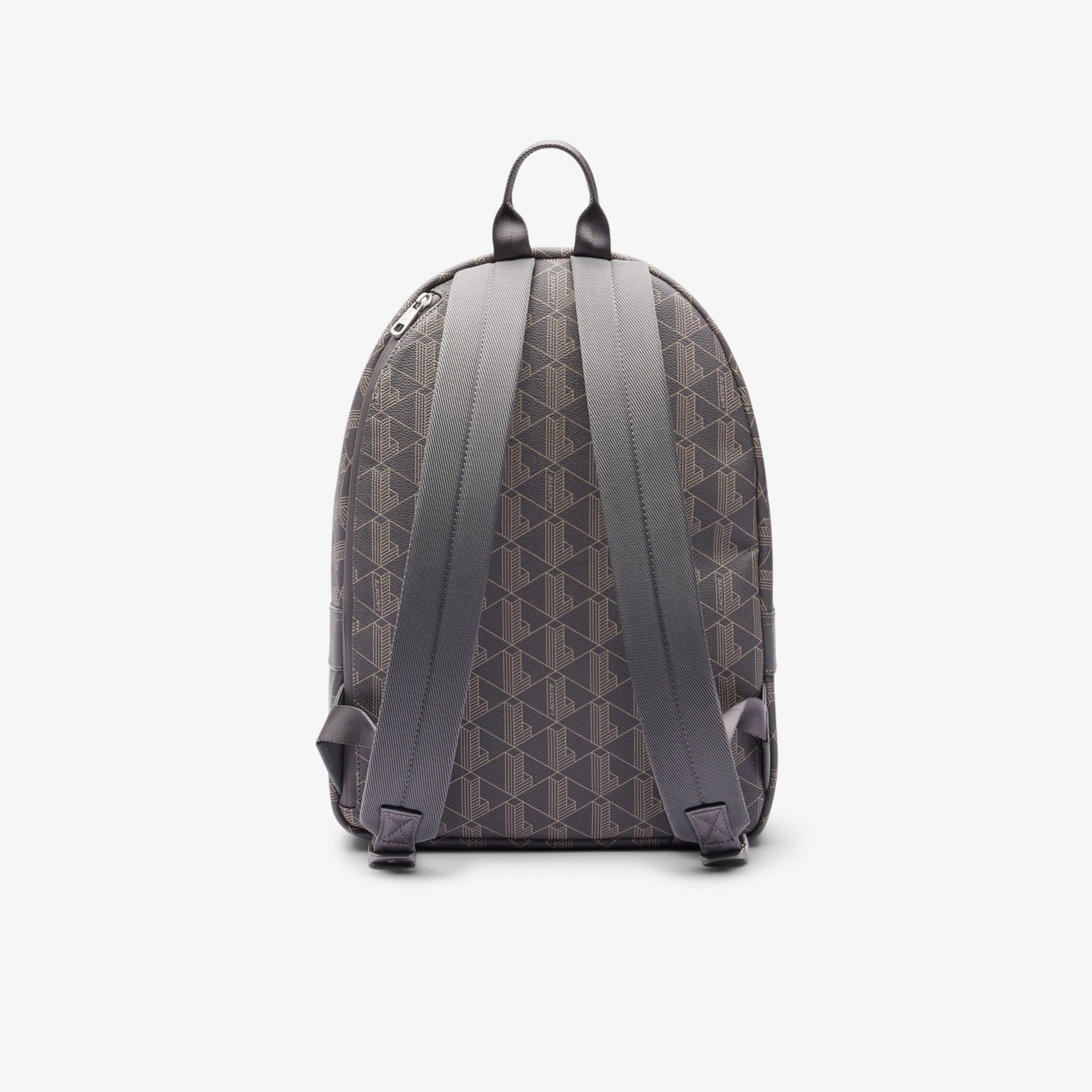 Lacoste The Blend Erkek Monogram Gri Sırt Çantası
