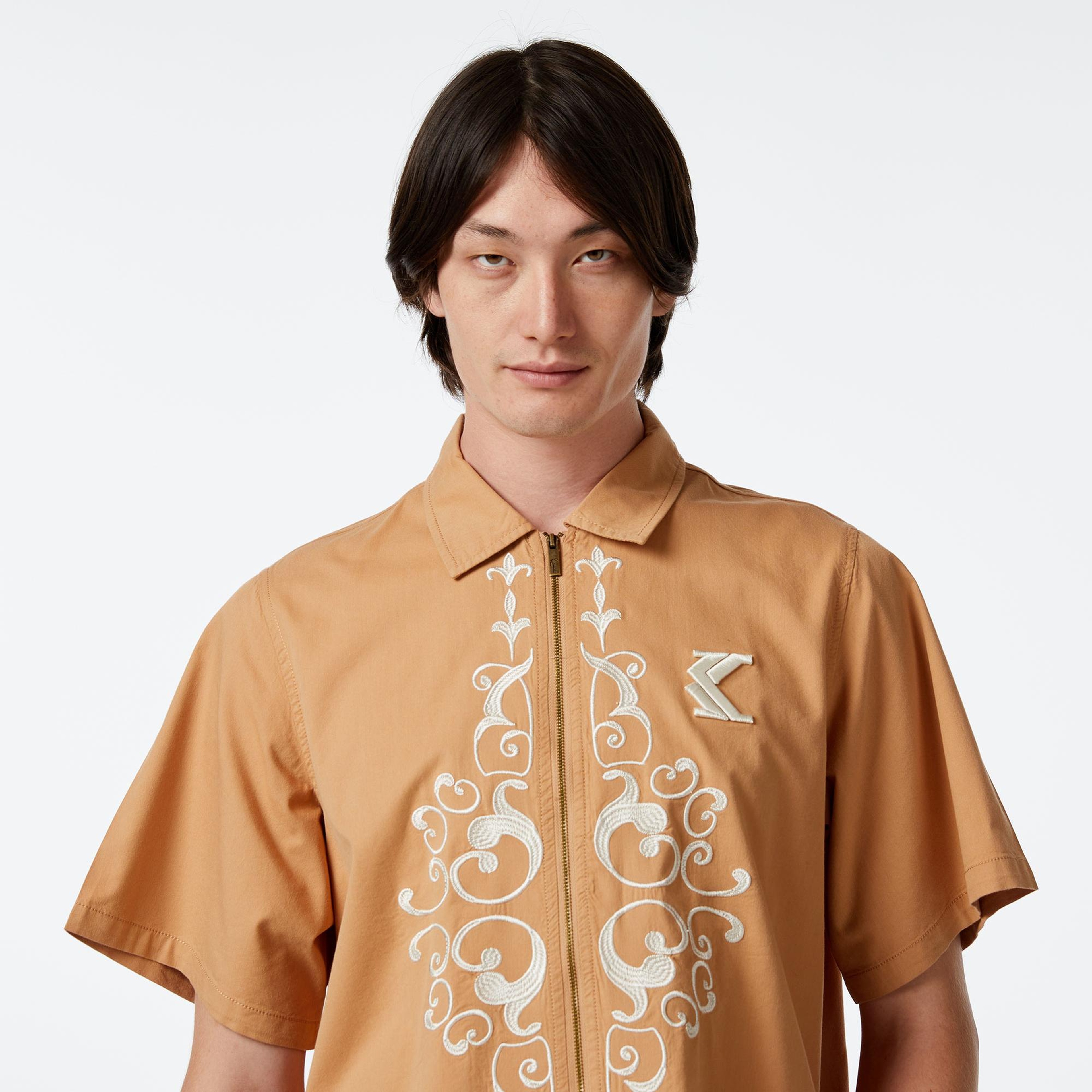 Karl Kani Og Ornament Woven Erkek Bej T-Shirt