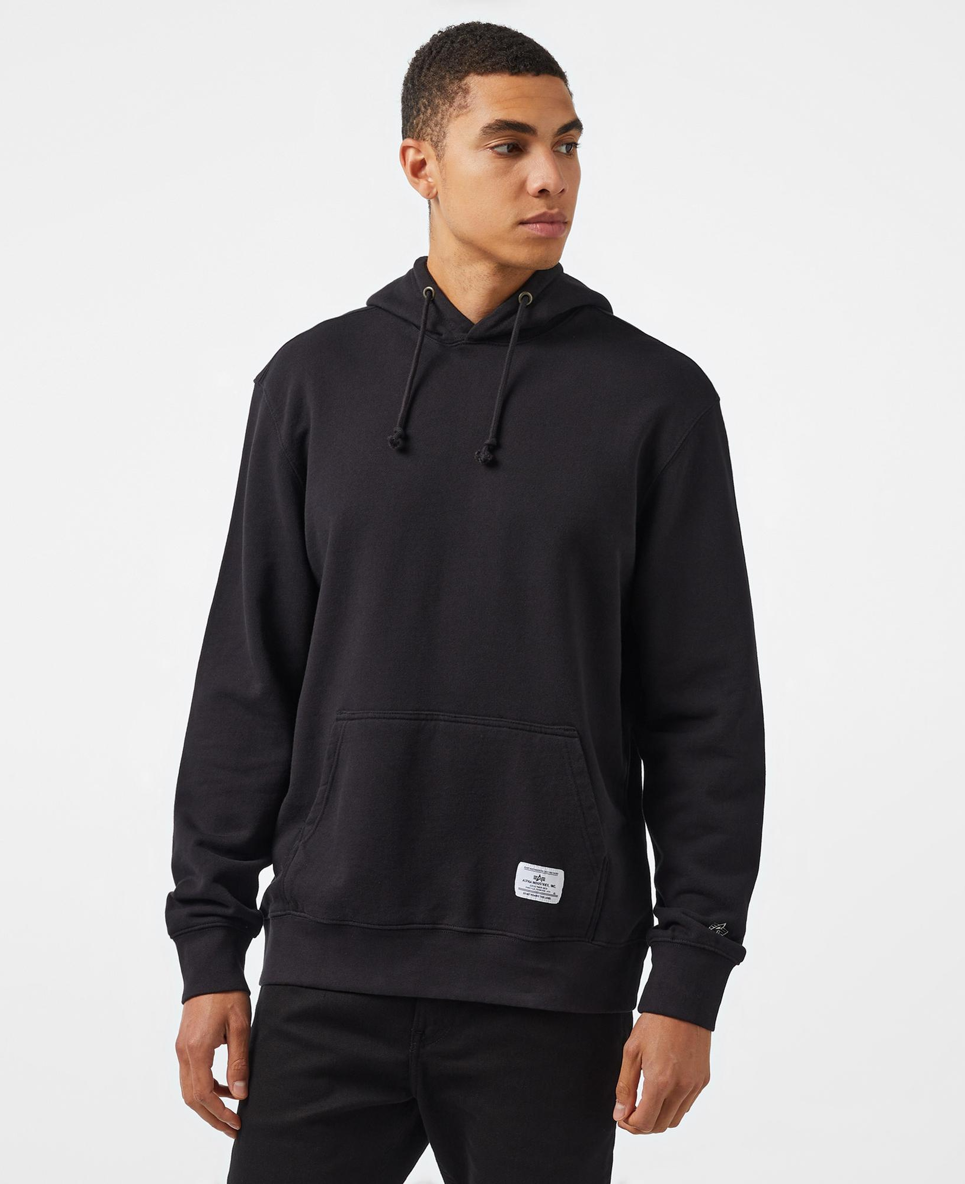 Alpha Industries Essential French Terry Unisex Siyah Sweatshirt