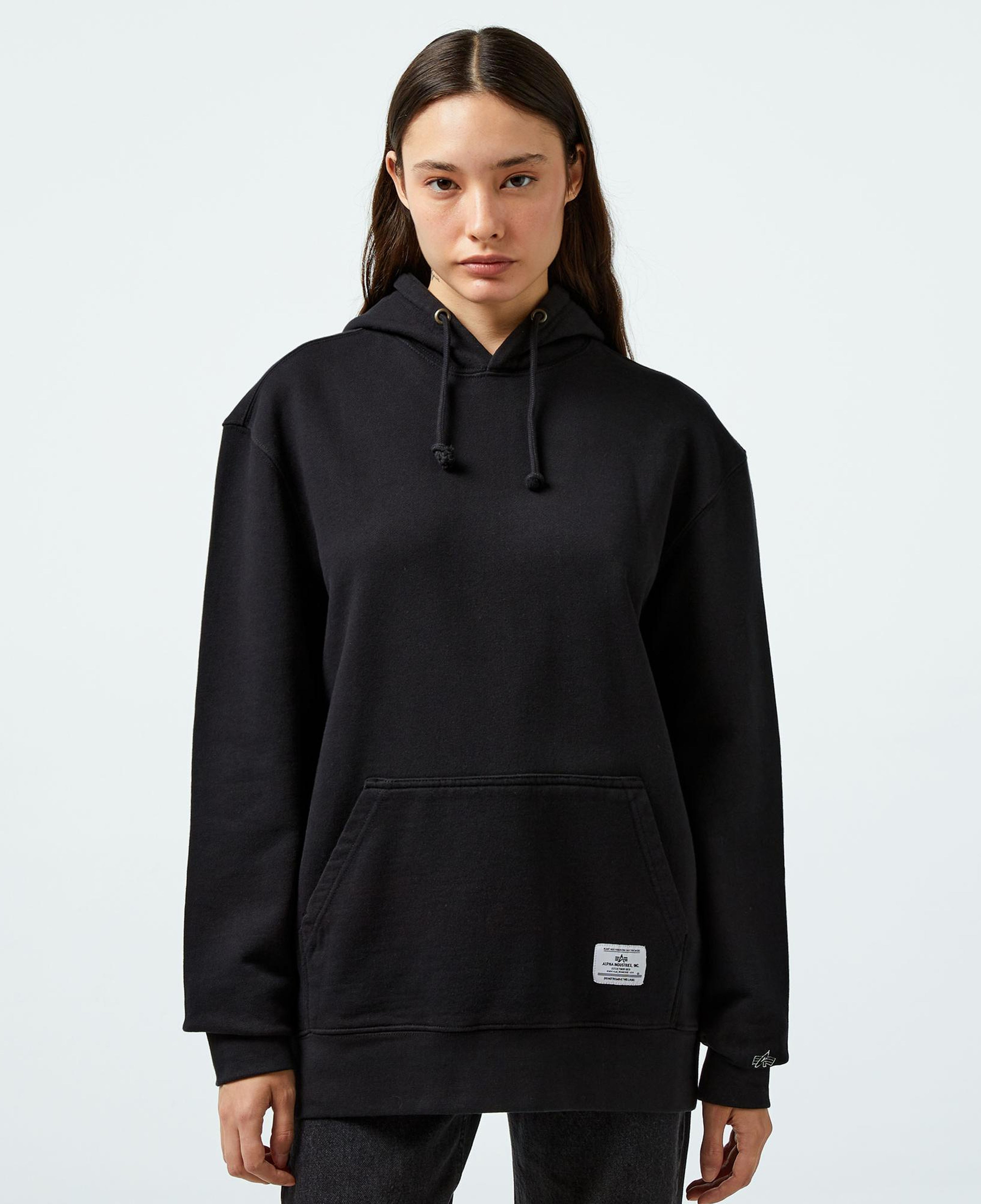 Alpha Industries Essential French Terry Unisex Siyah Sweatshirt