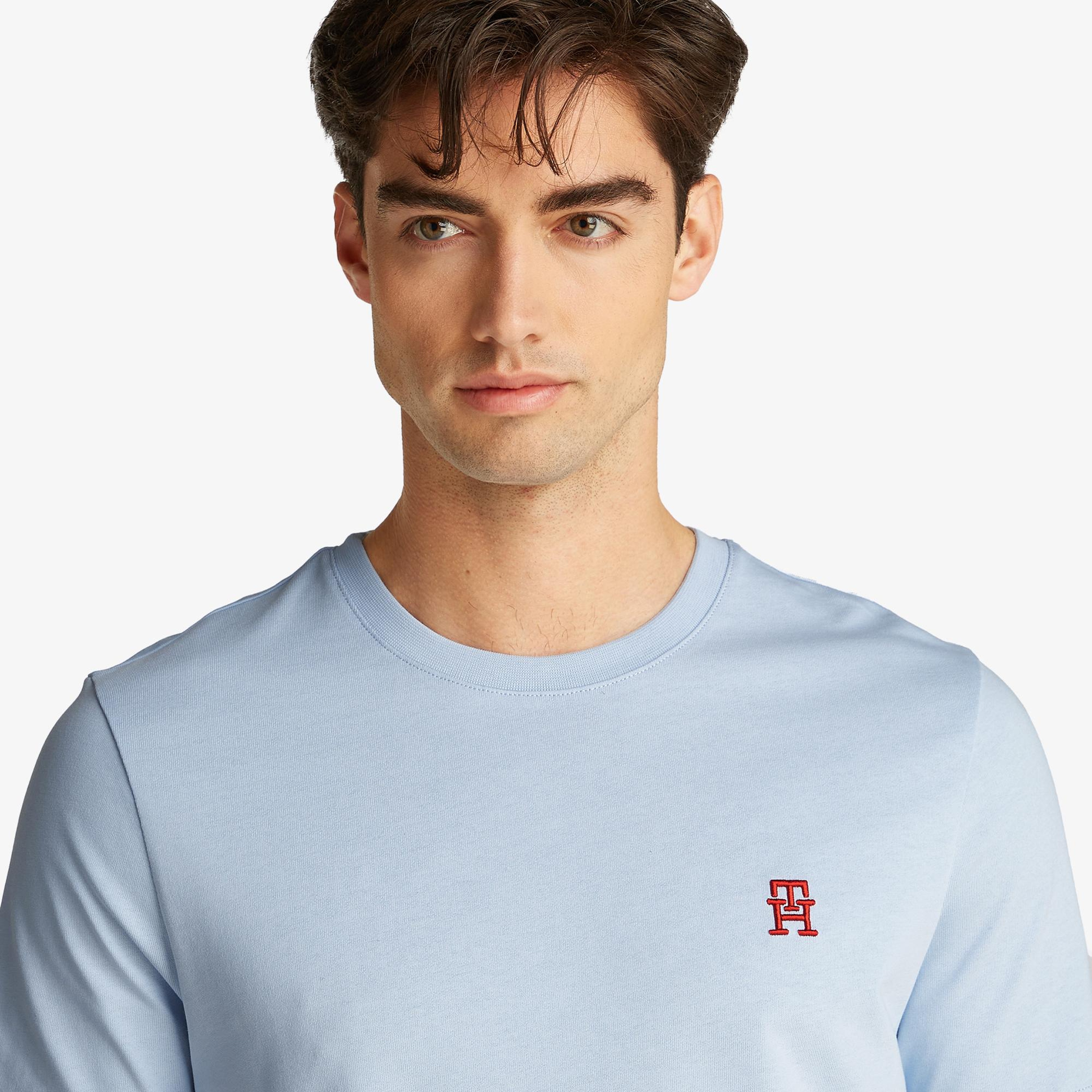 Tommy Hilfiger Monogram Imd Erkek Mavi T-Shirt