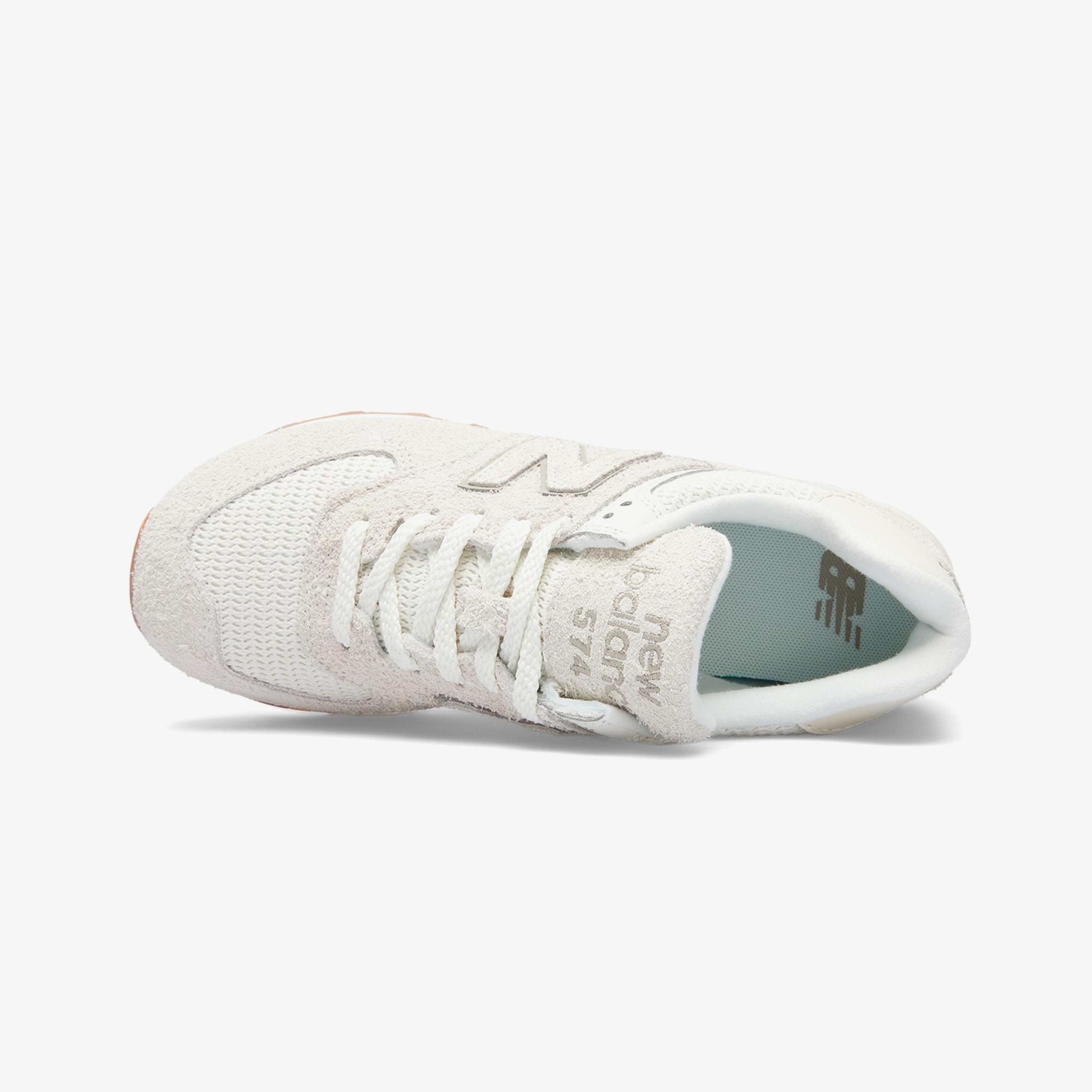 New Balance 574 Lifestyle Kadın Krem Rengi Spor Ayakkabı
