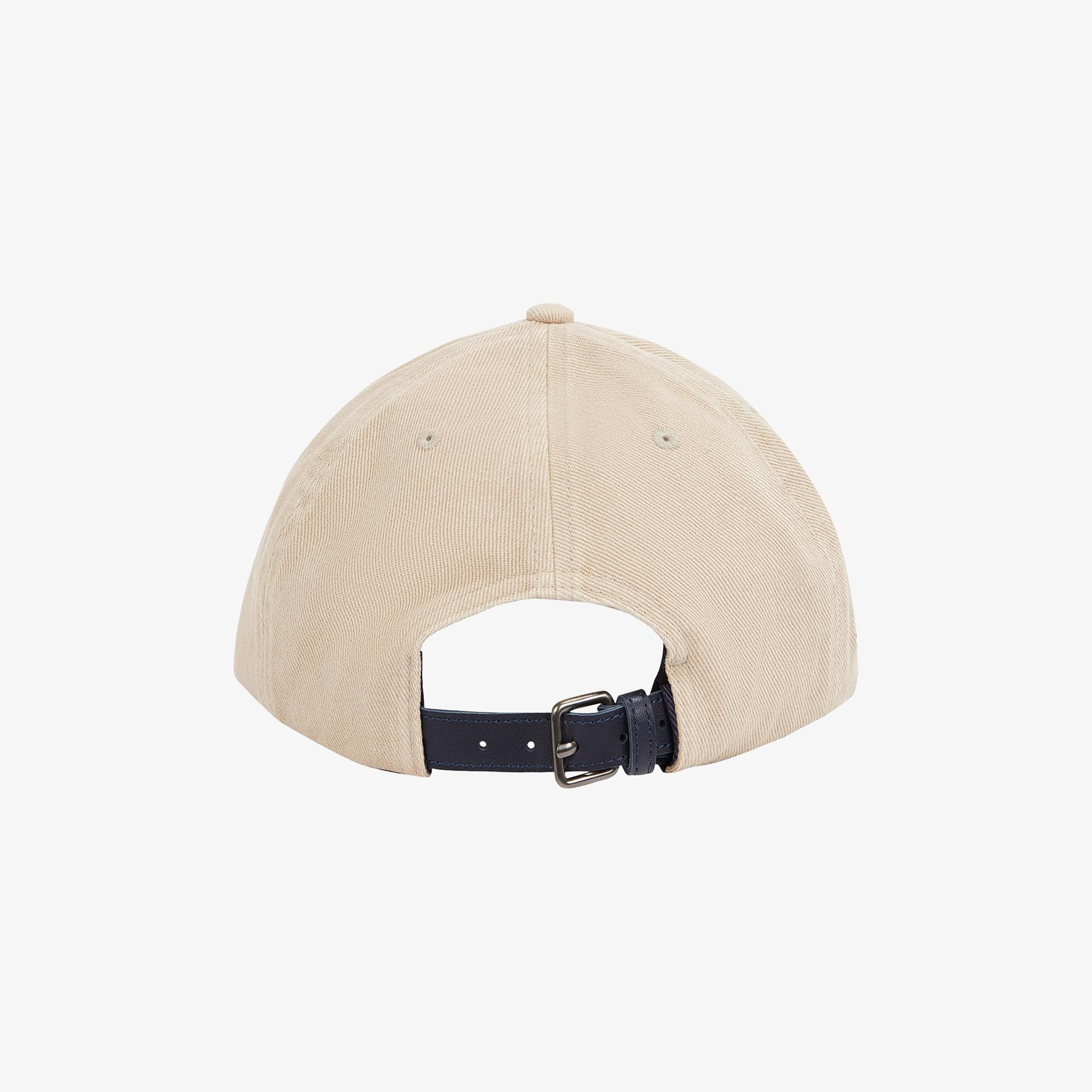 Tommy Hilfiger Seasonal Flag Wash 6 Panel Erkek Krem Şapka
