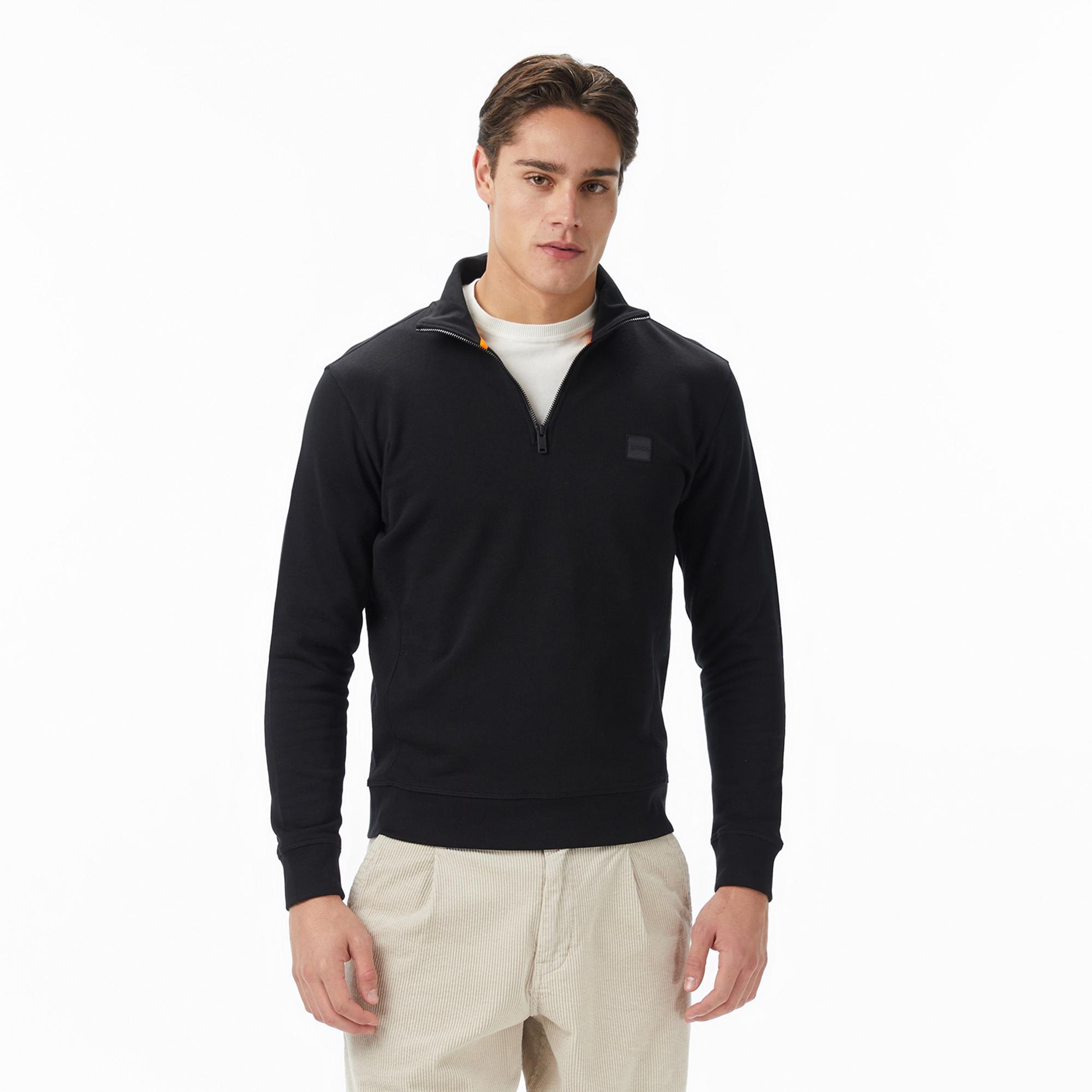 Boss Zetrust Erkek Siyah Sweatshirt