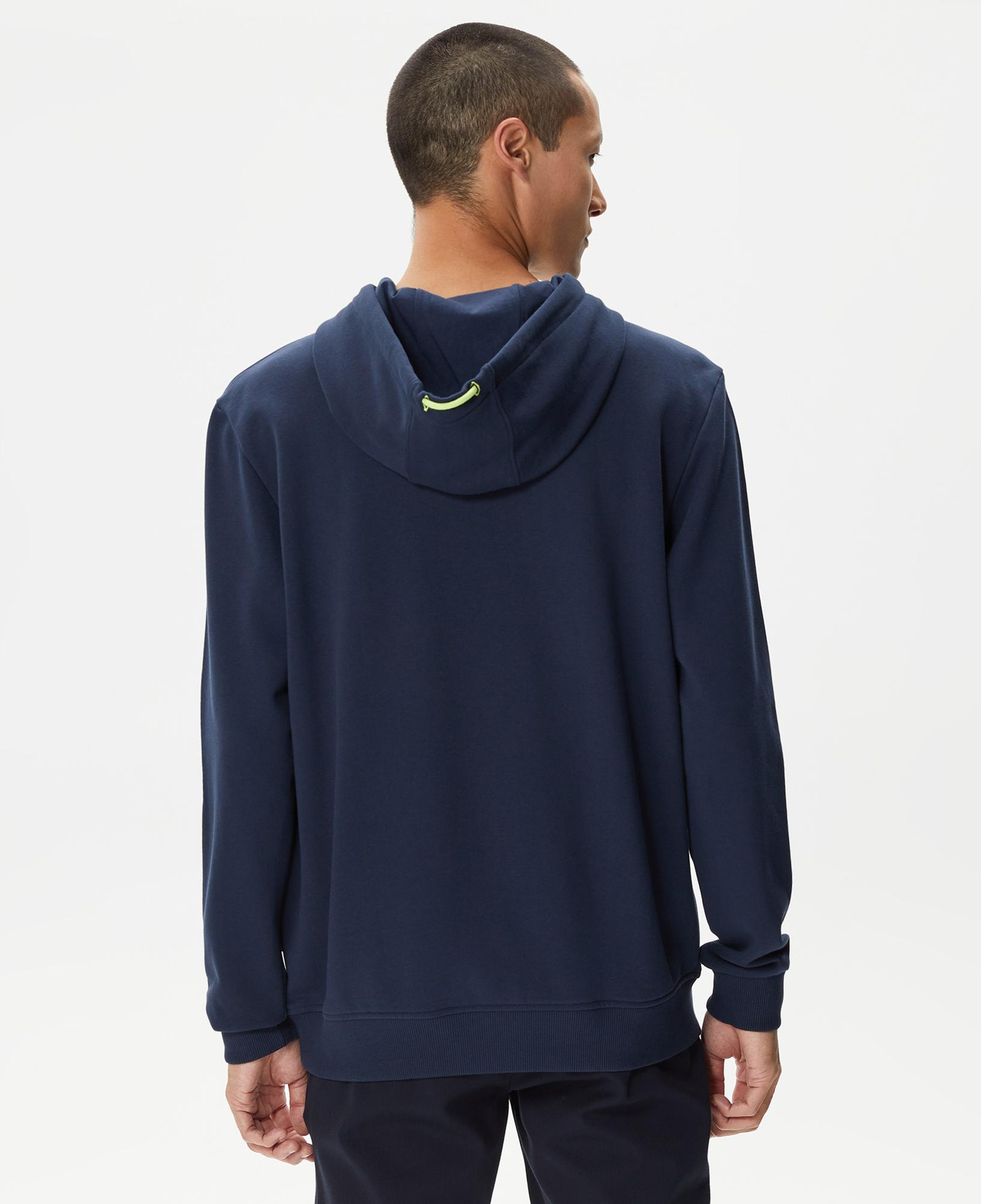 Nautica Erkek Lacivert Standart Fit Kapüşonlu Sweatshirt