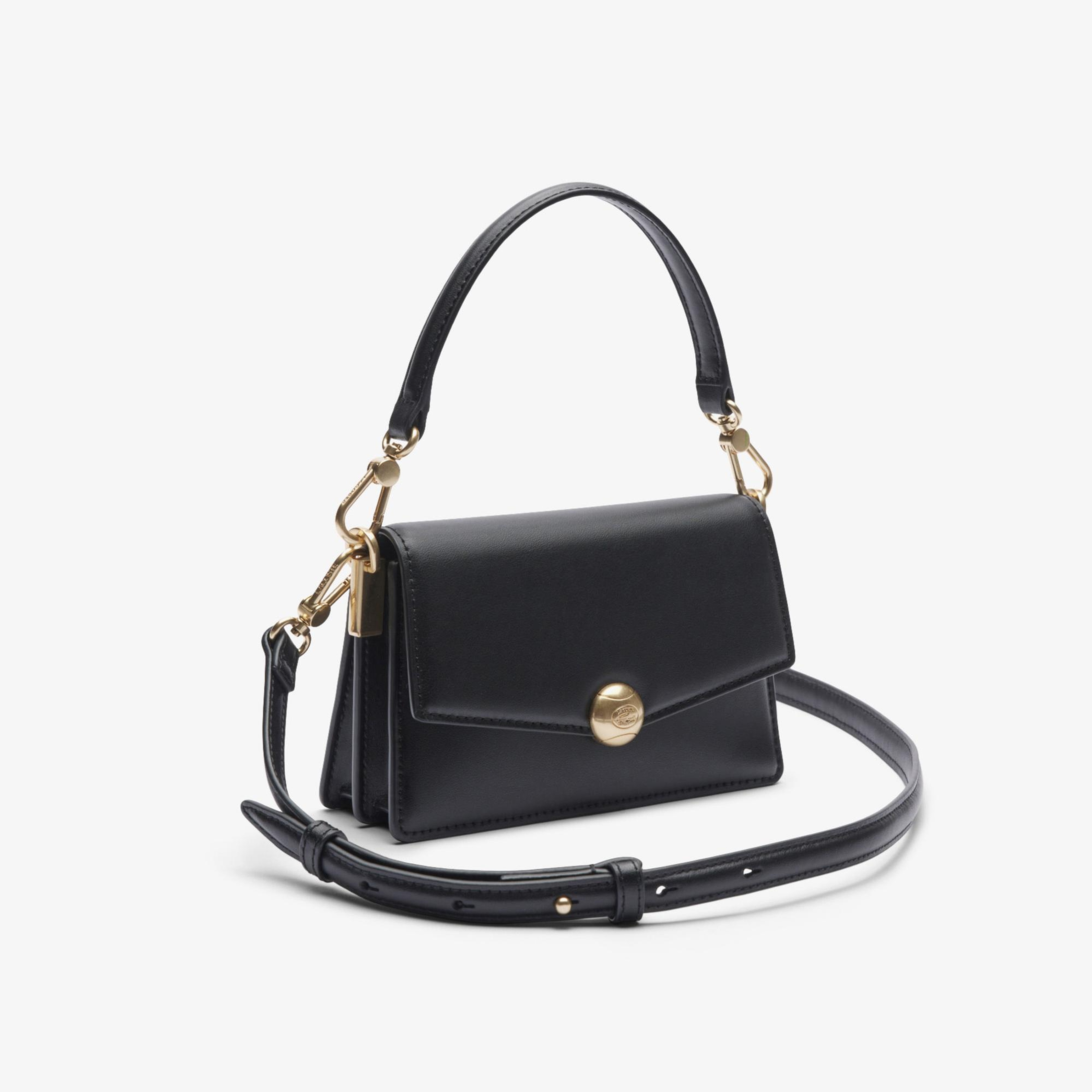 Lacoste Small Tennis Bliss Kadın Deri Siyah Omuz Çantası