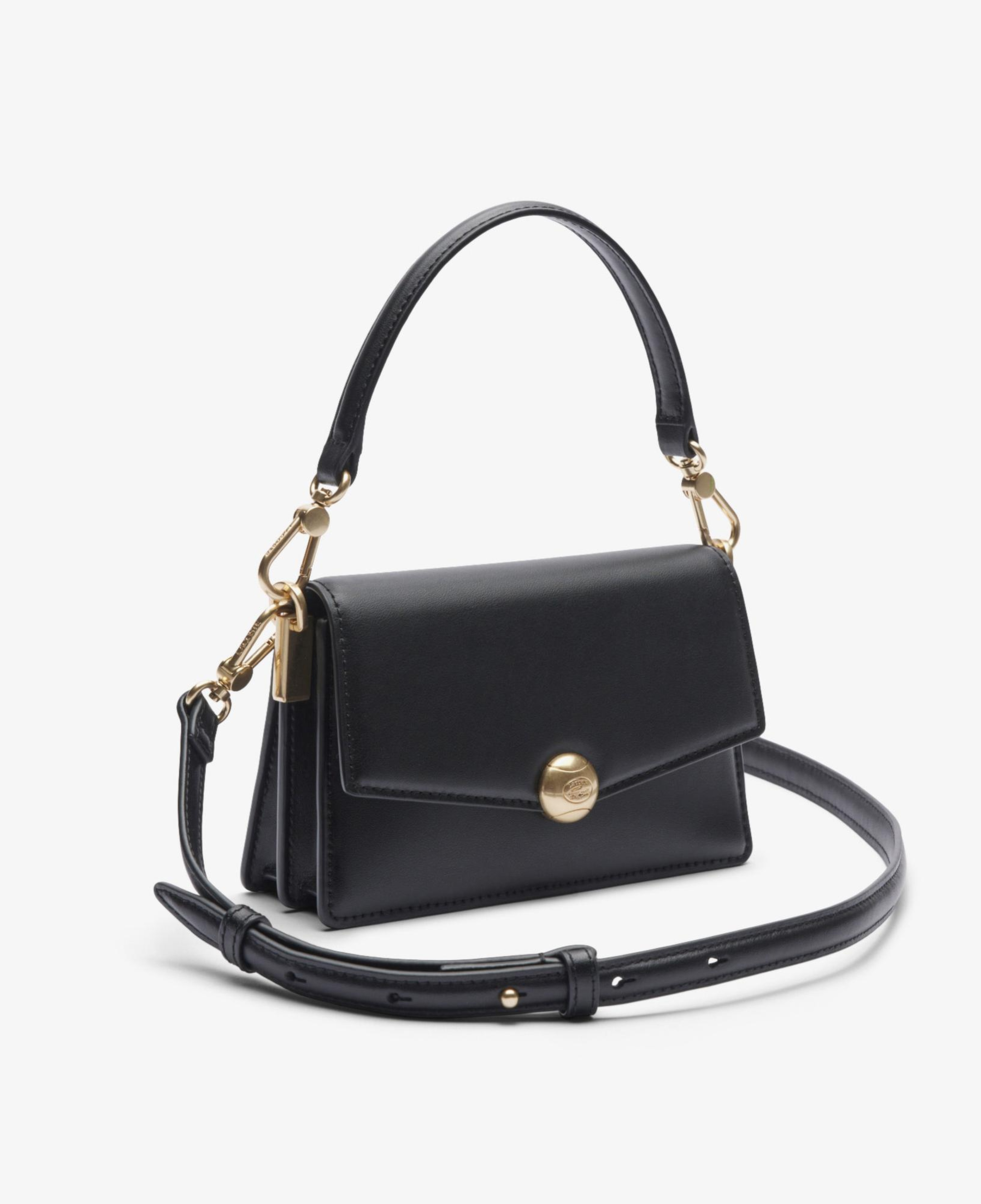 Lacoste Small Tennis Bliss Kadın Deri Siyah Omuz Çantası