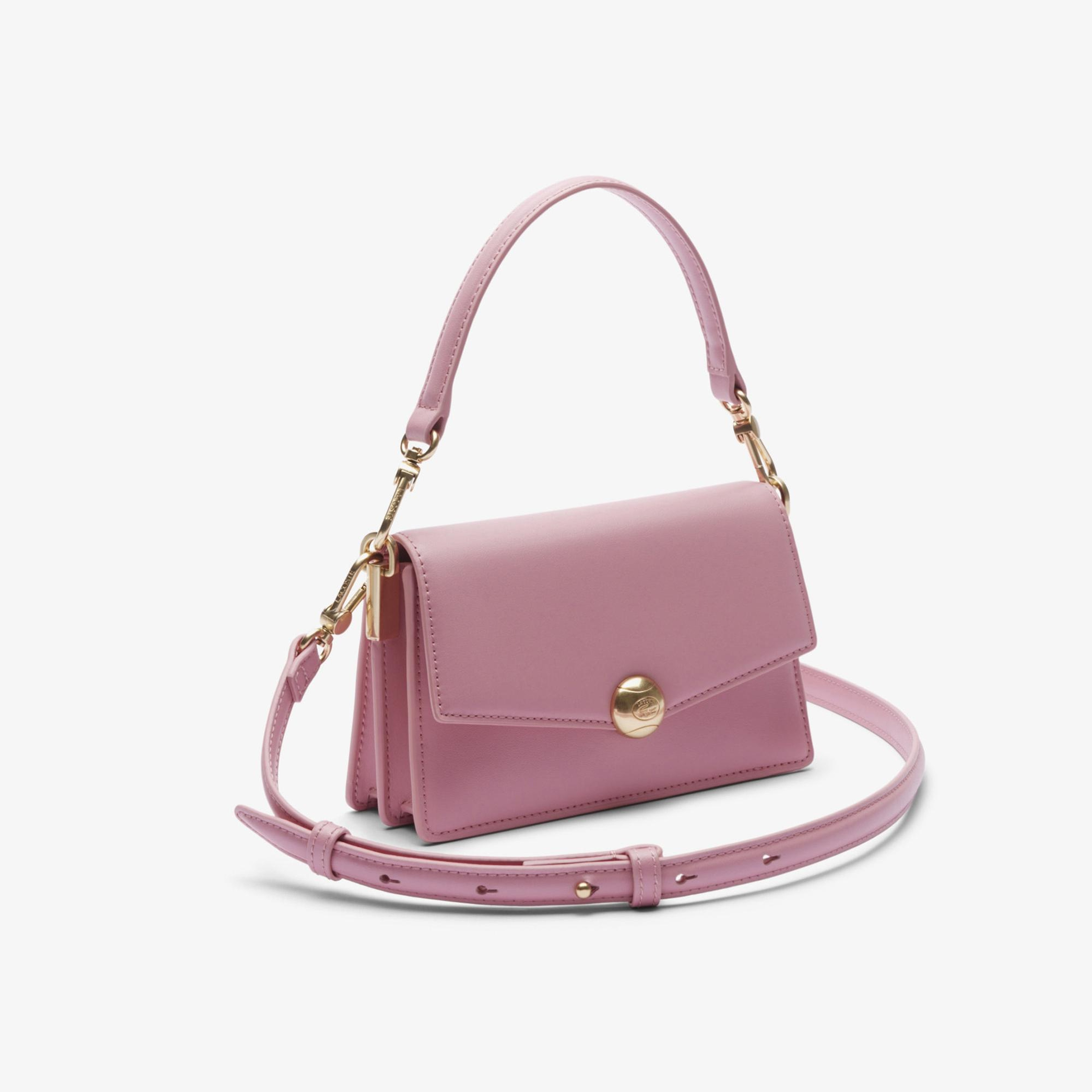Lacoste Small Tennis Bliss Kadın Deri Pembe Omuz Çantası