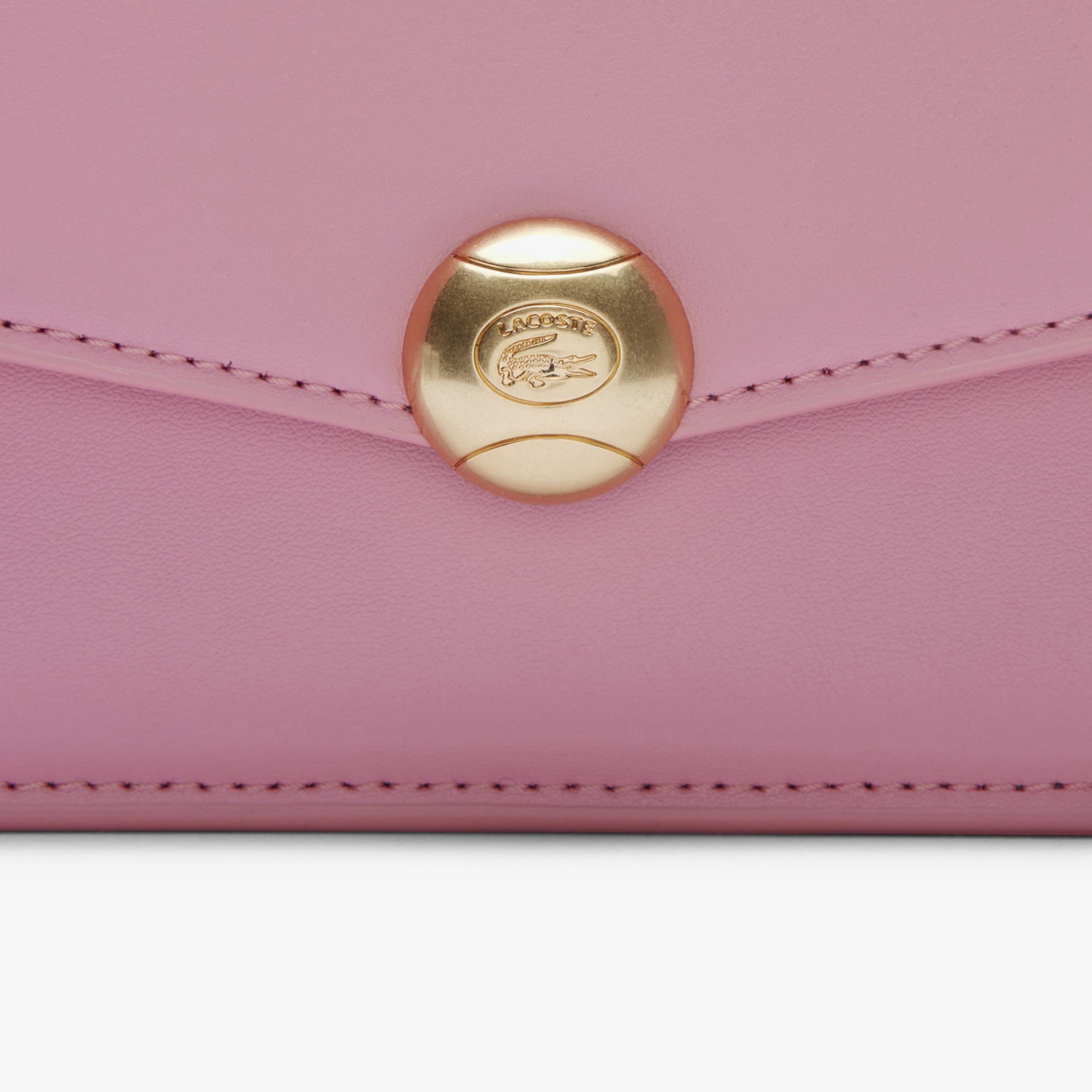 Lacoste Small Tennis Bliss Kadın Deri Pembe Omuz Çantası