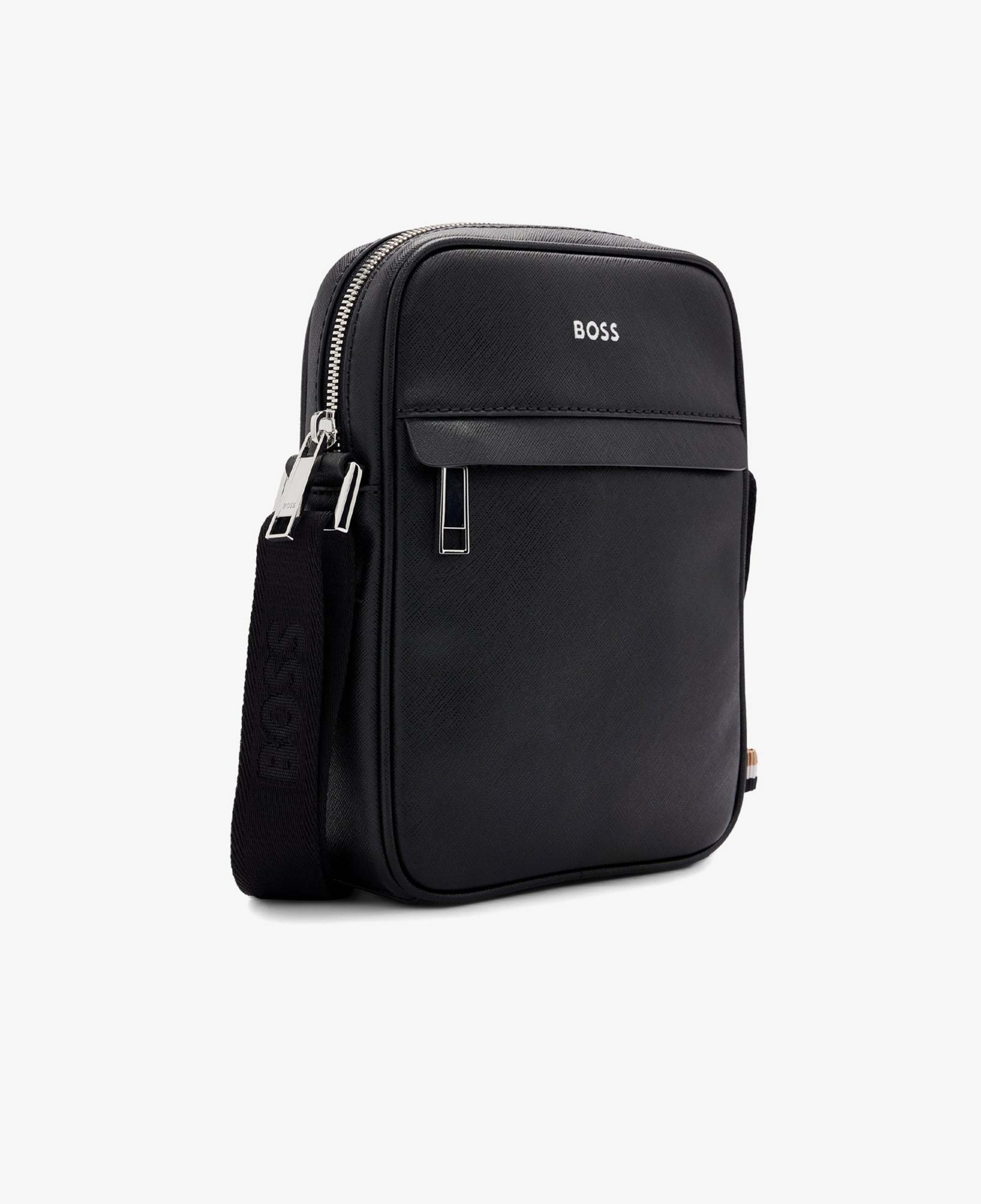 Boss Zair Zip Erkek Siyah Omuz Çantası