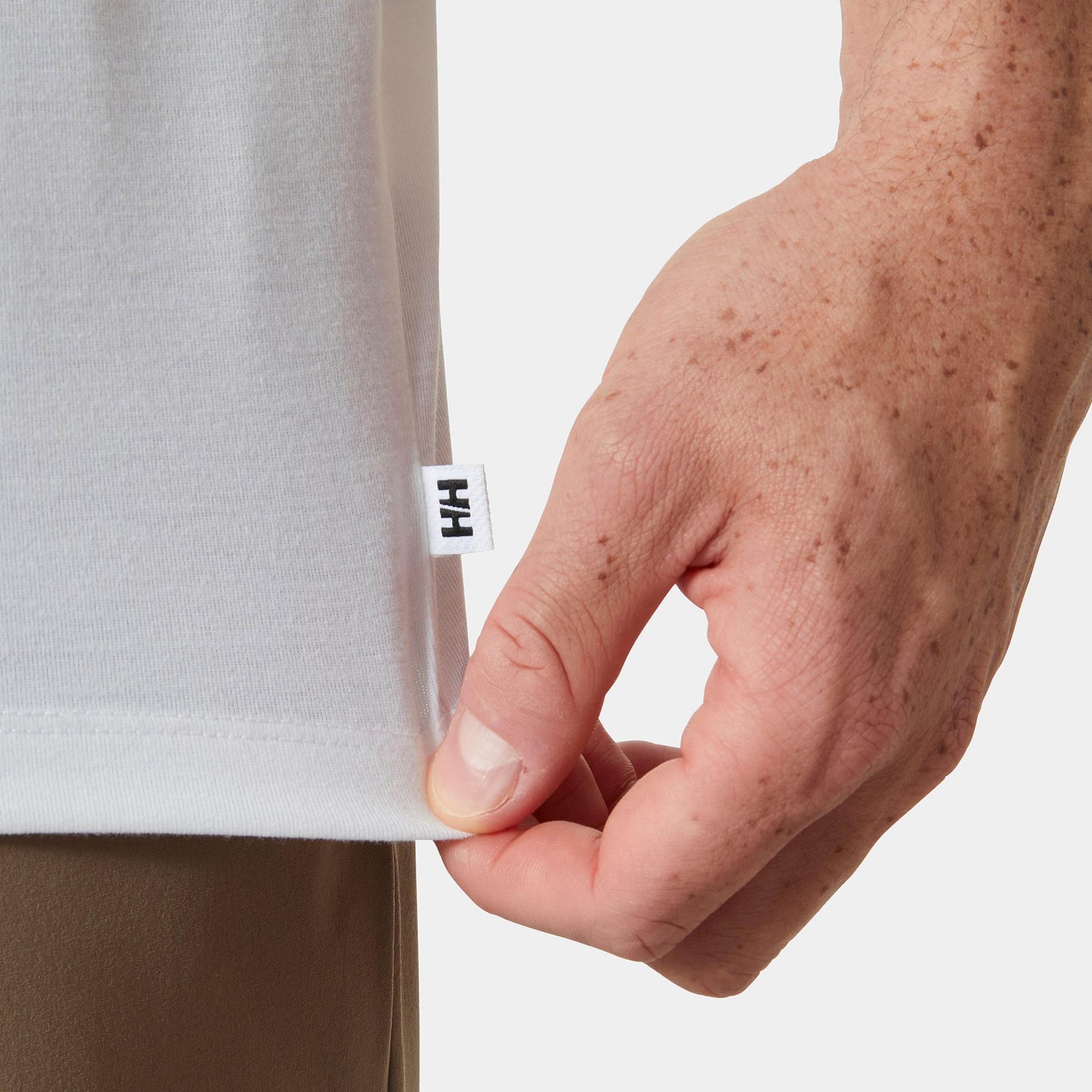 Helly Hansen Skog Recycled Graphic Erkek Beyaz T-shirt