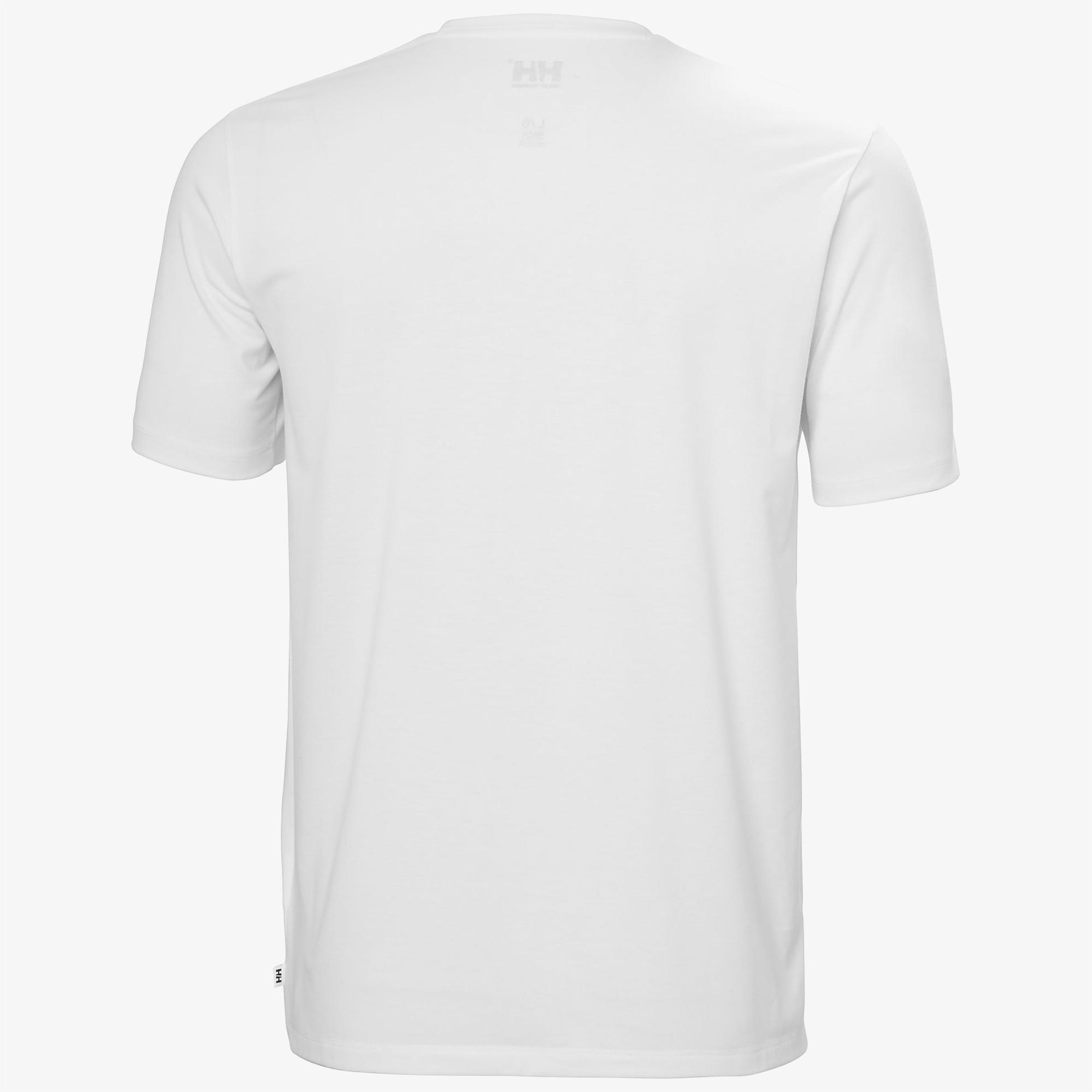 Helly Hansen Skog Recycled Graphic Erkek Beyaz T-shirt
