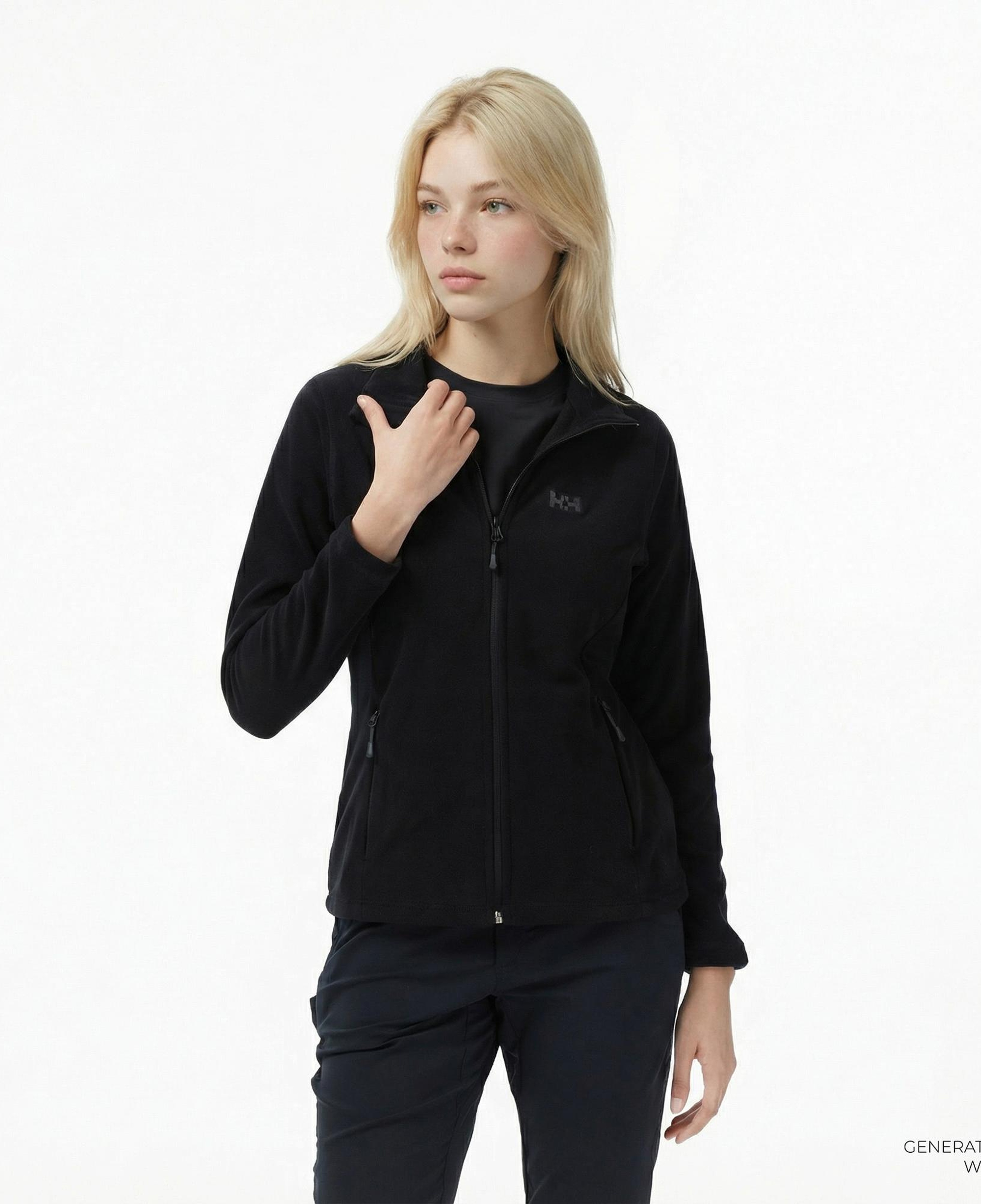 Helly Hansen Fullzip Polar Kadın Siyah Ceket