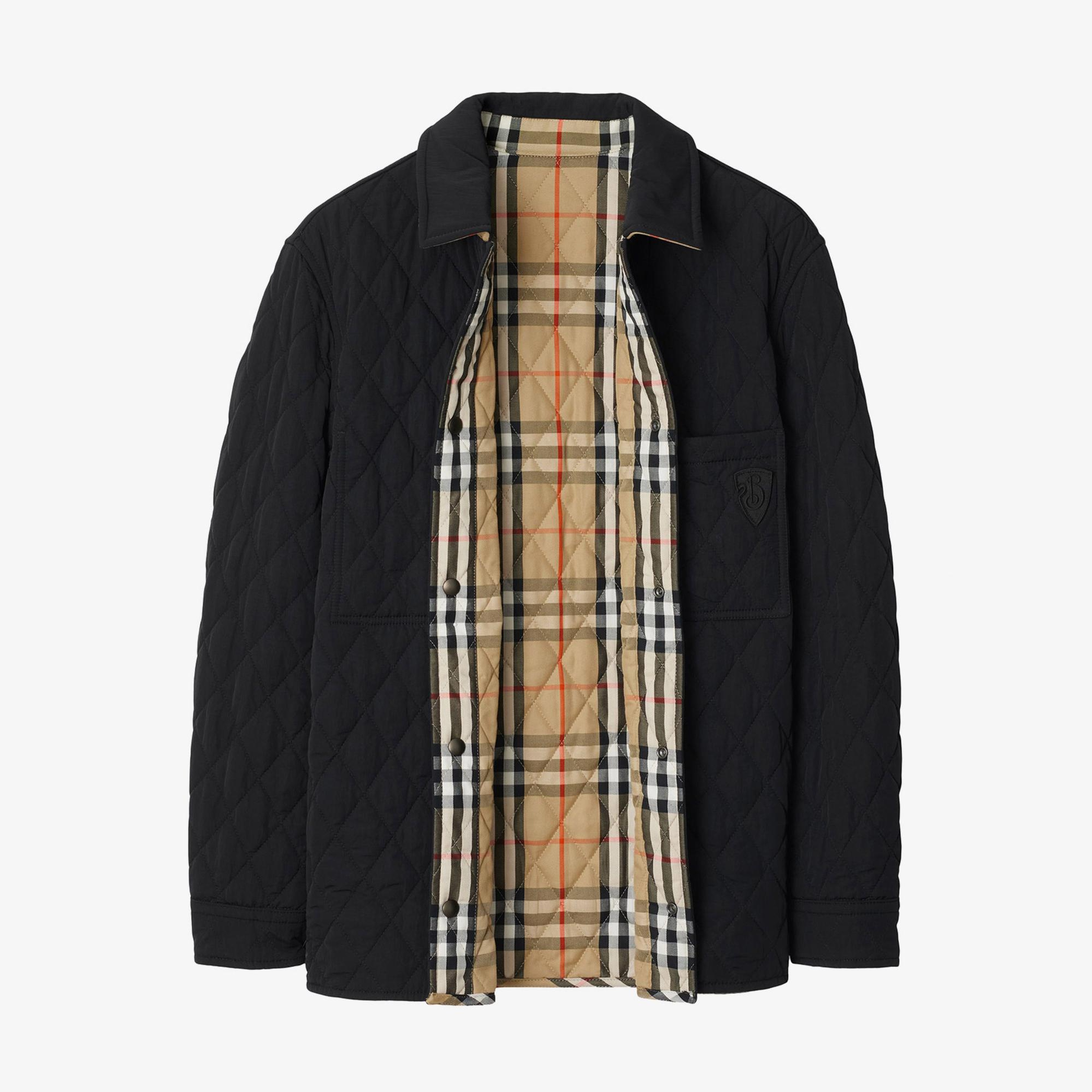 Burberry Reversible Quilted Nylon Erkek Siyah Ceket