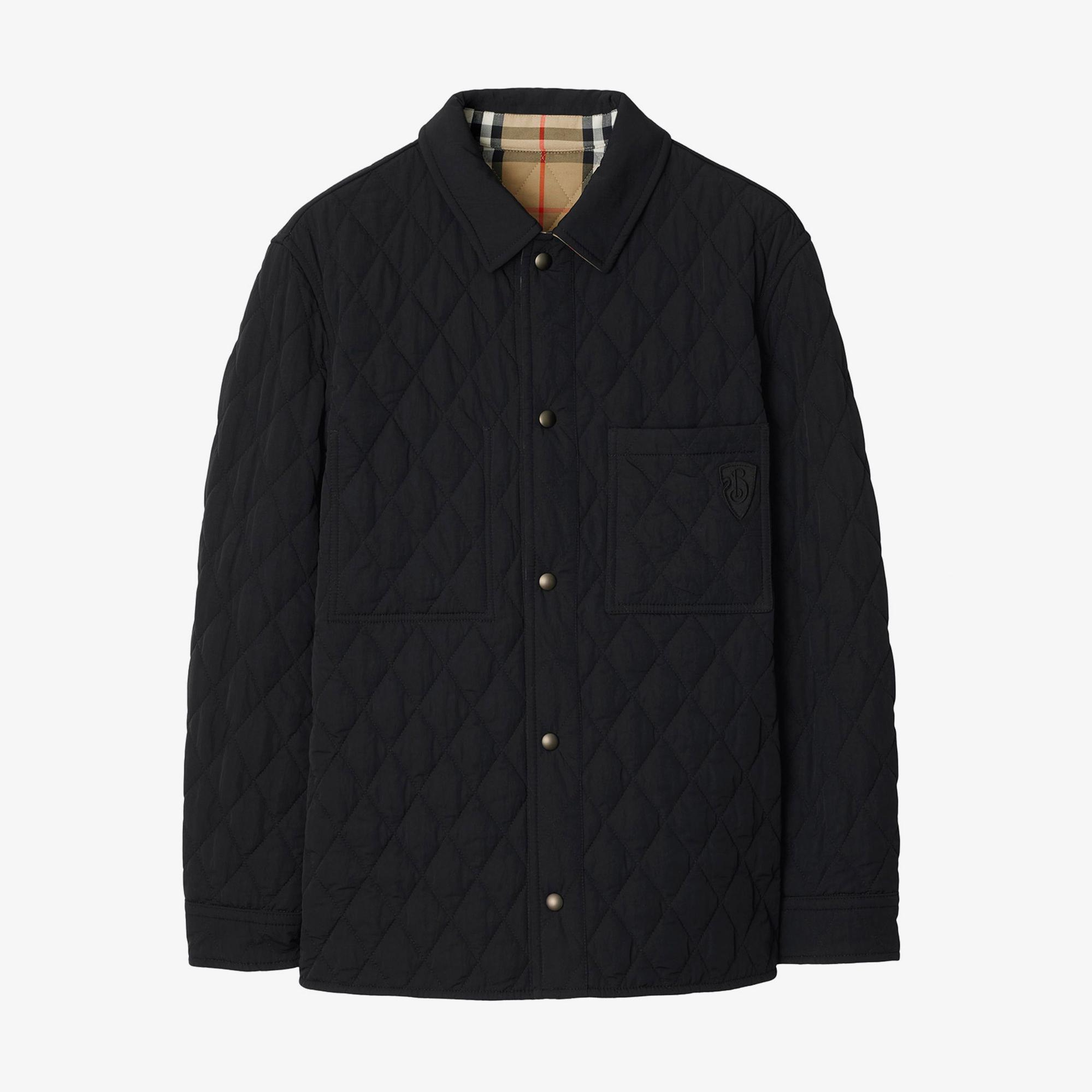 Burberry Reversible Quilted Nylon Erkek Siyah Ceket