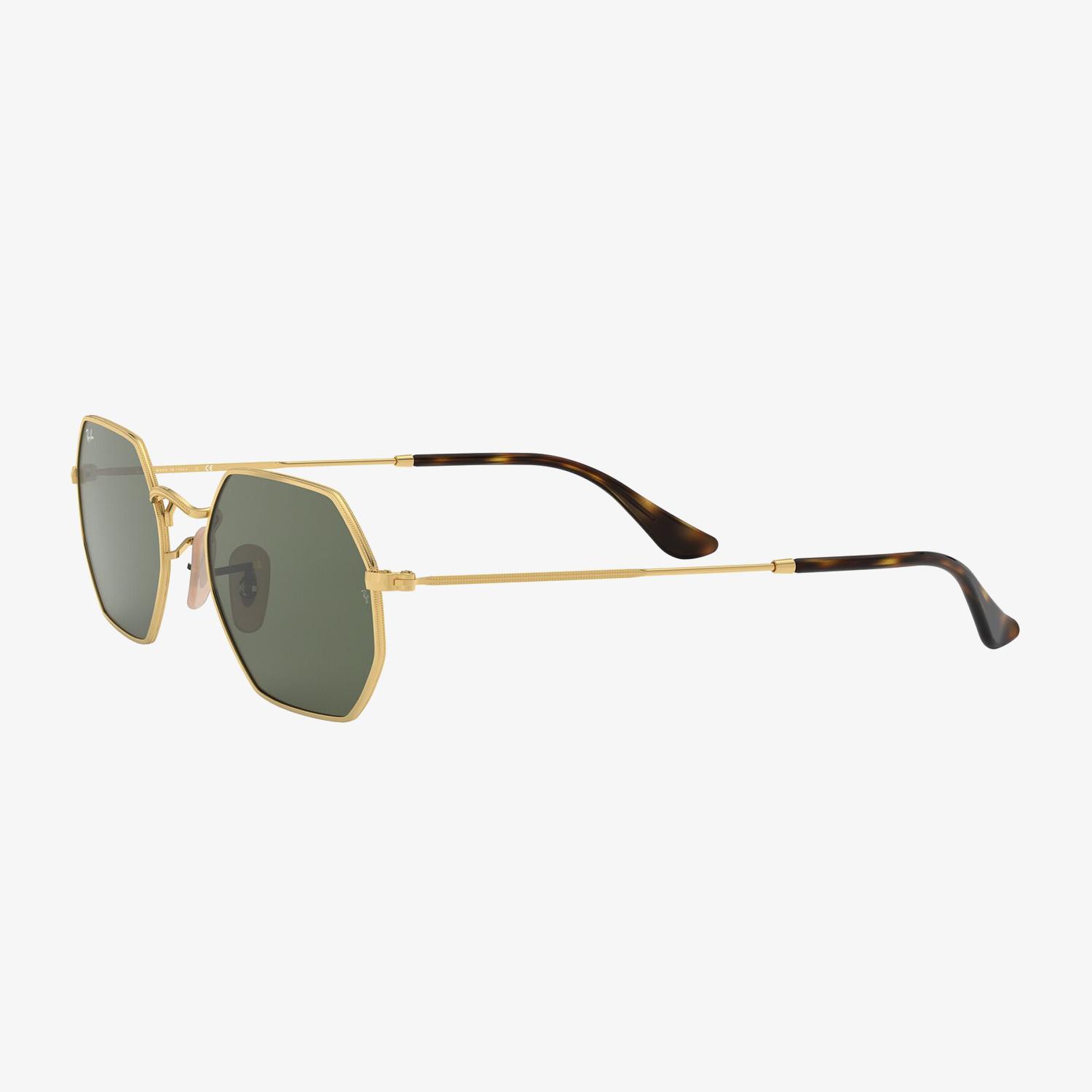 RAY-BAN 0RB3556N Octagonal Unisex Gold Güneş Gözlüğü