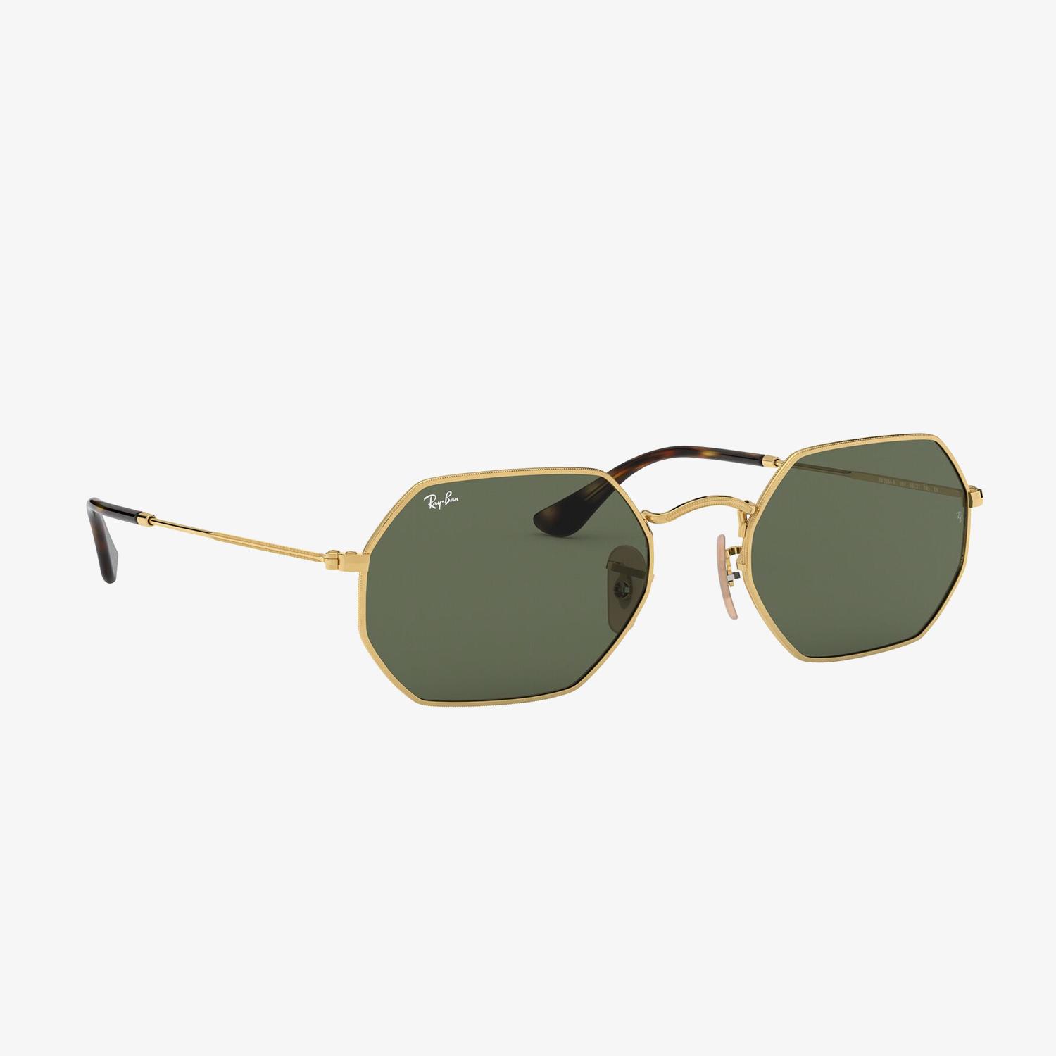 RAY-BAN 0RB3556N Octagonal Unisex Gold Güneş Gözlüğü