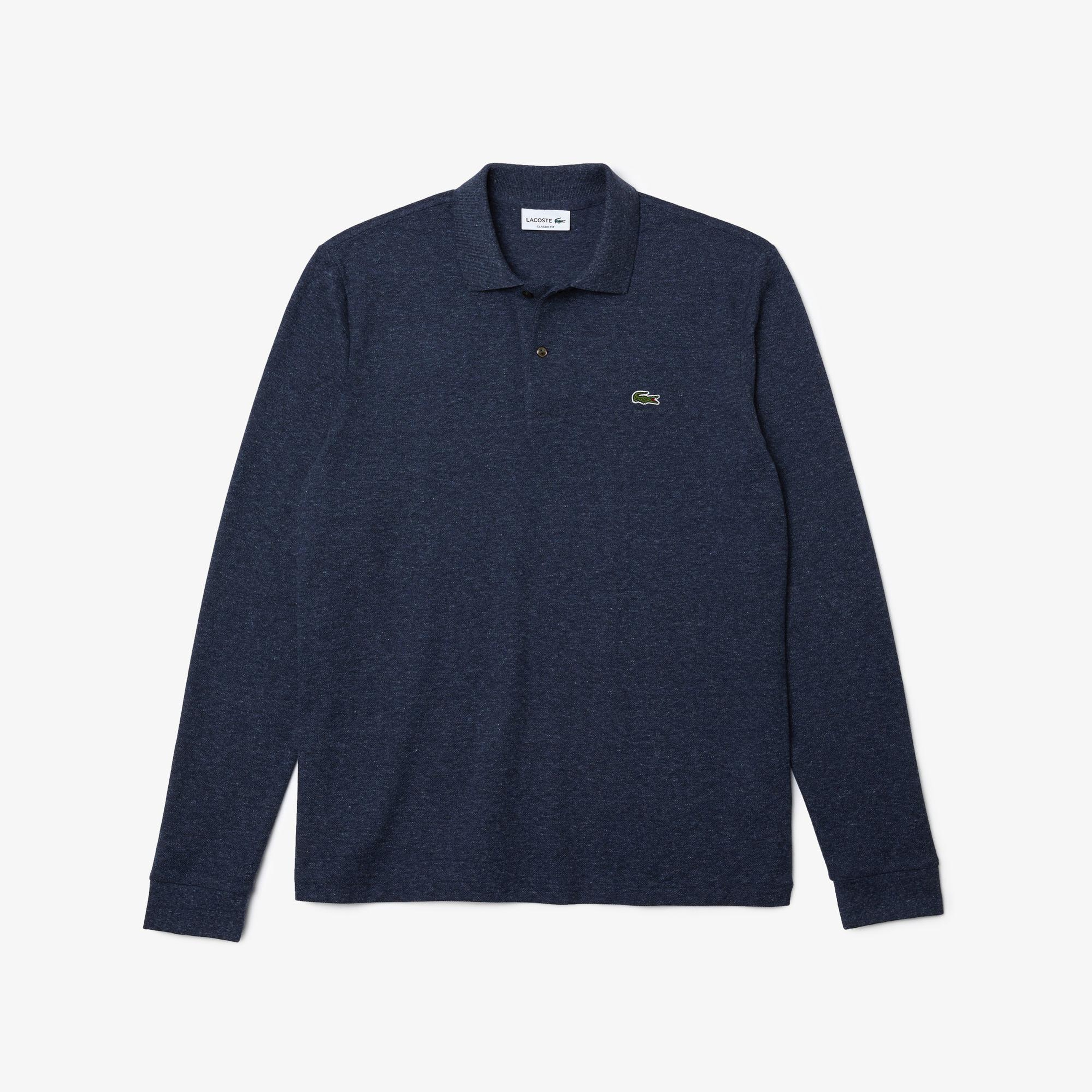 Lacoste Erkek Classic Fit Uzun Kollu Lacivert Polo