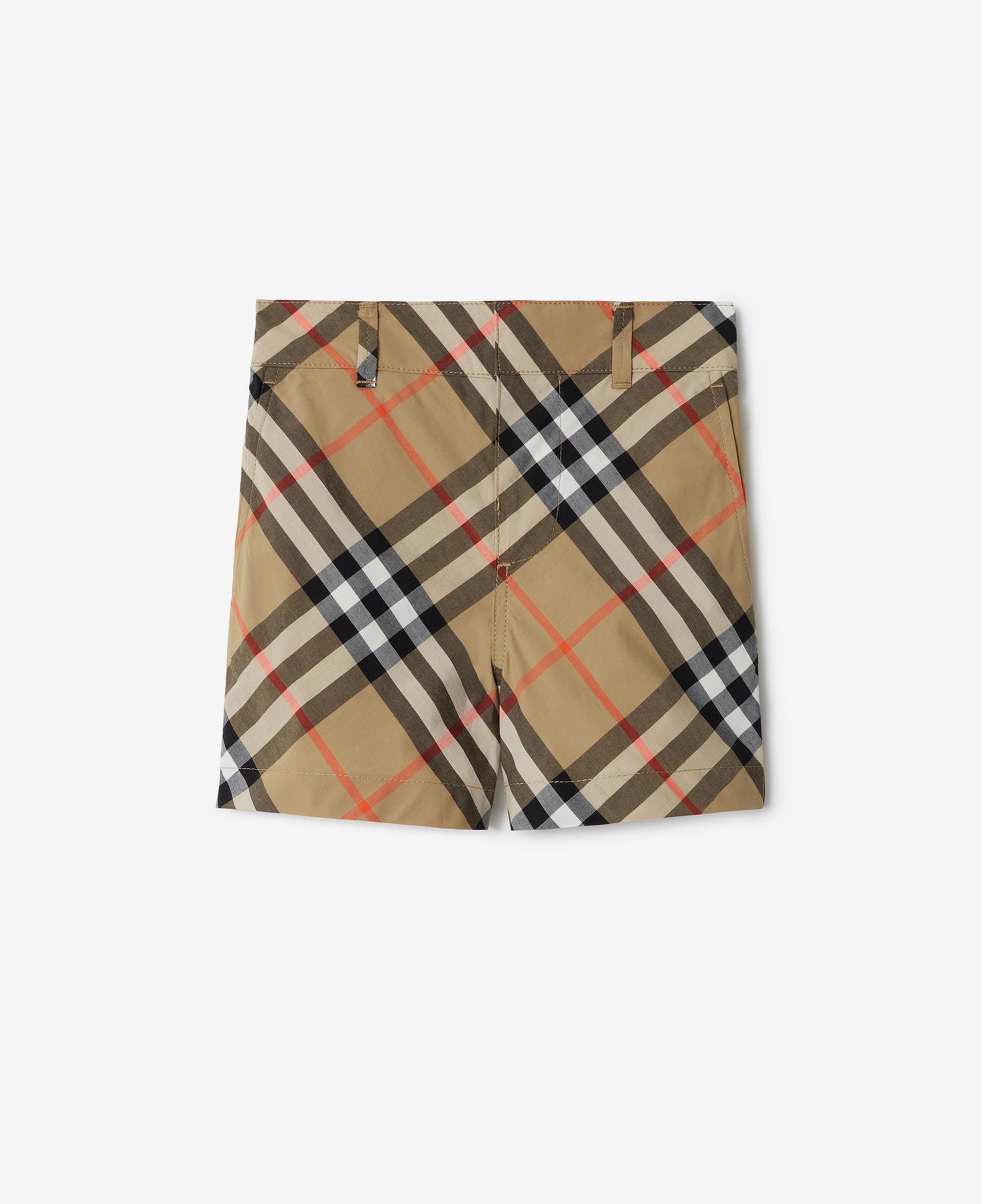 Burberry Check Pamuk Çocuk Bej Şort
