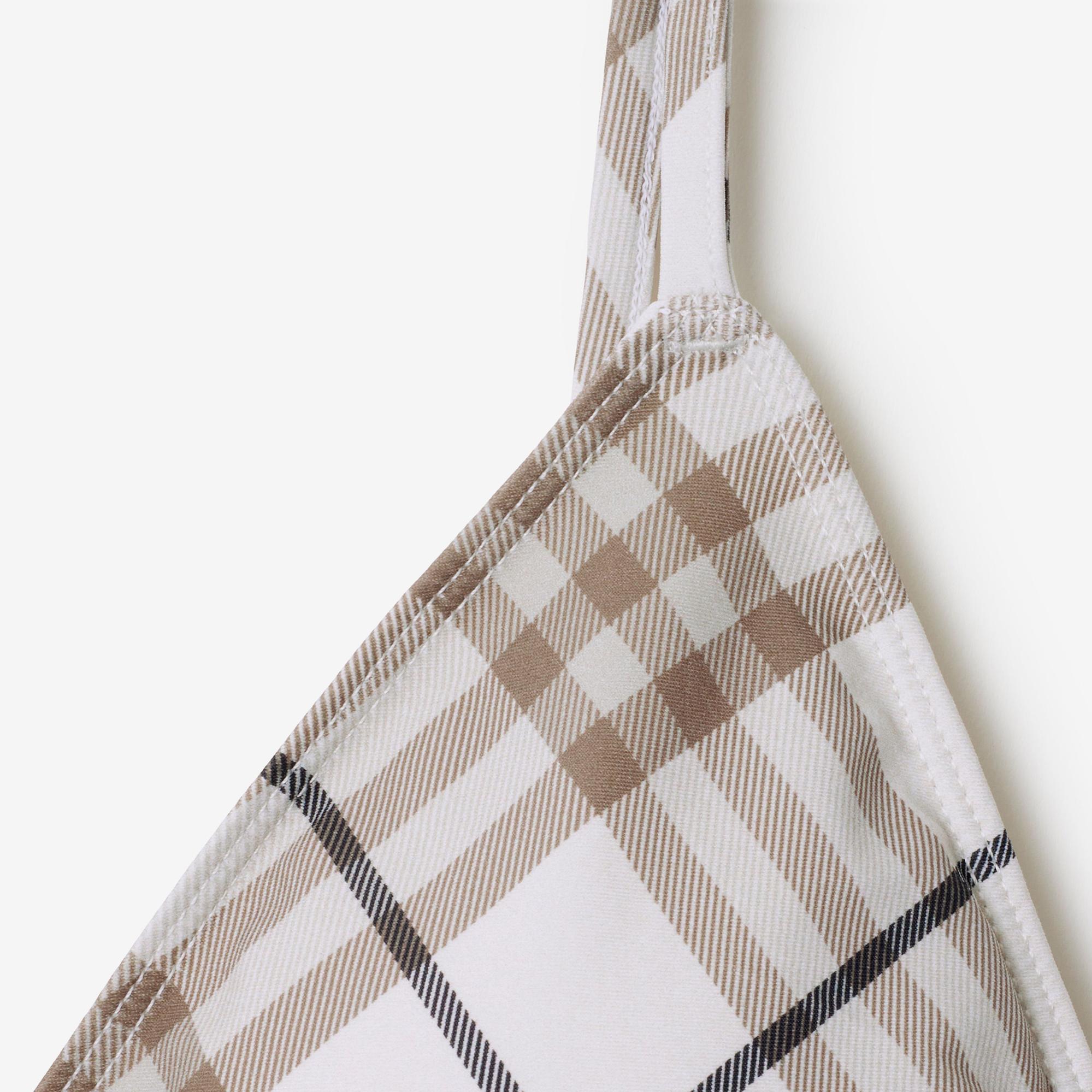 Burberry For Top Kadın Krem Bikini Üstü