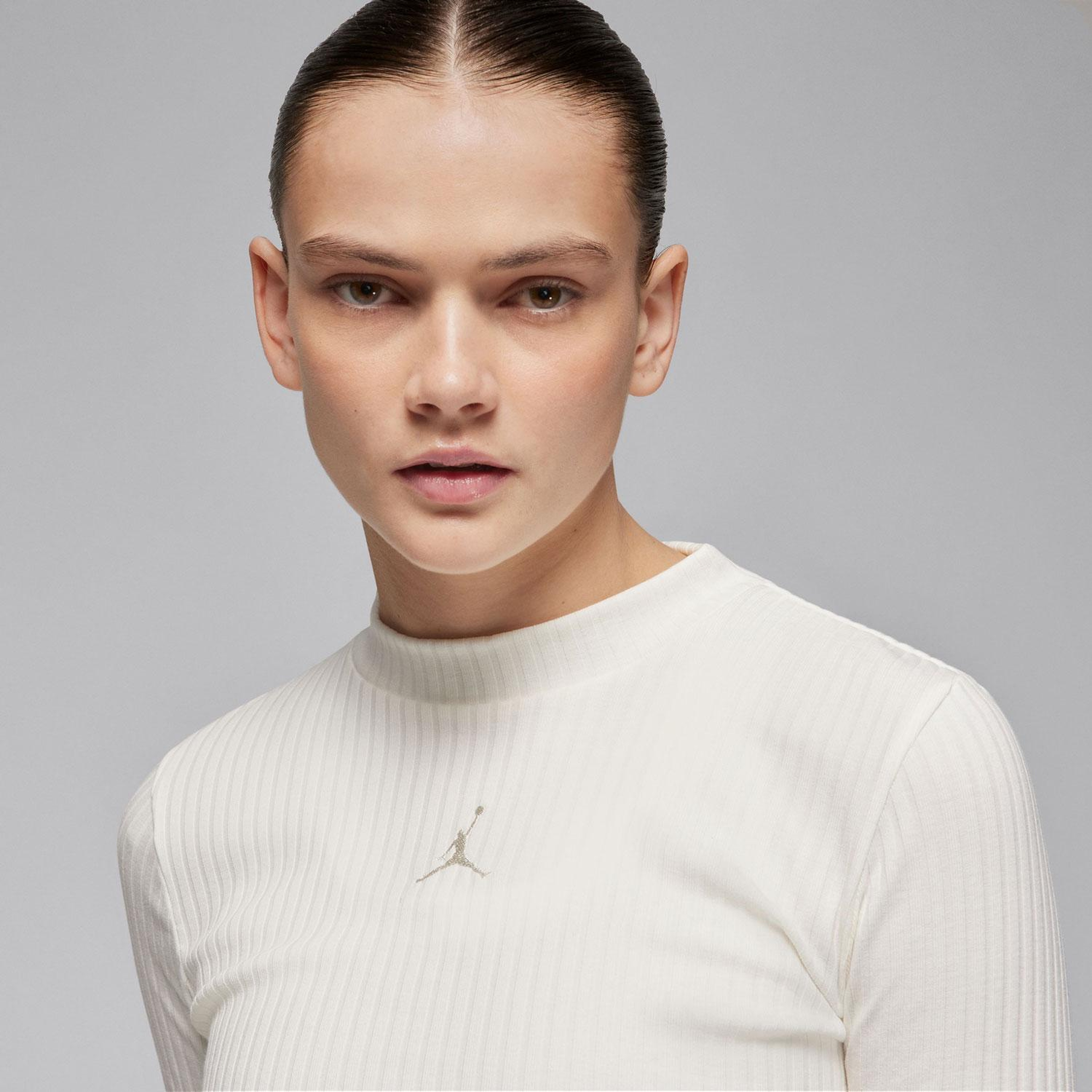 Jordan Kadın Krem Rengi Uzun Kollu T-Shirt