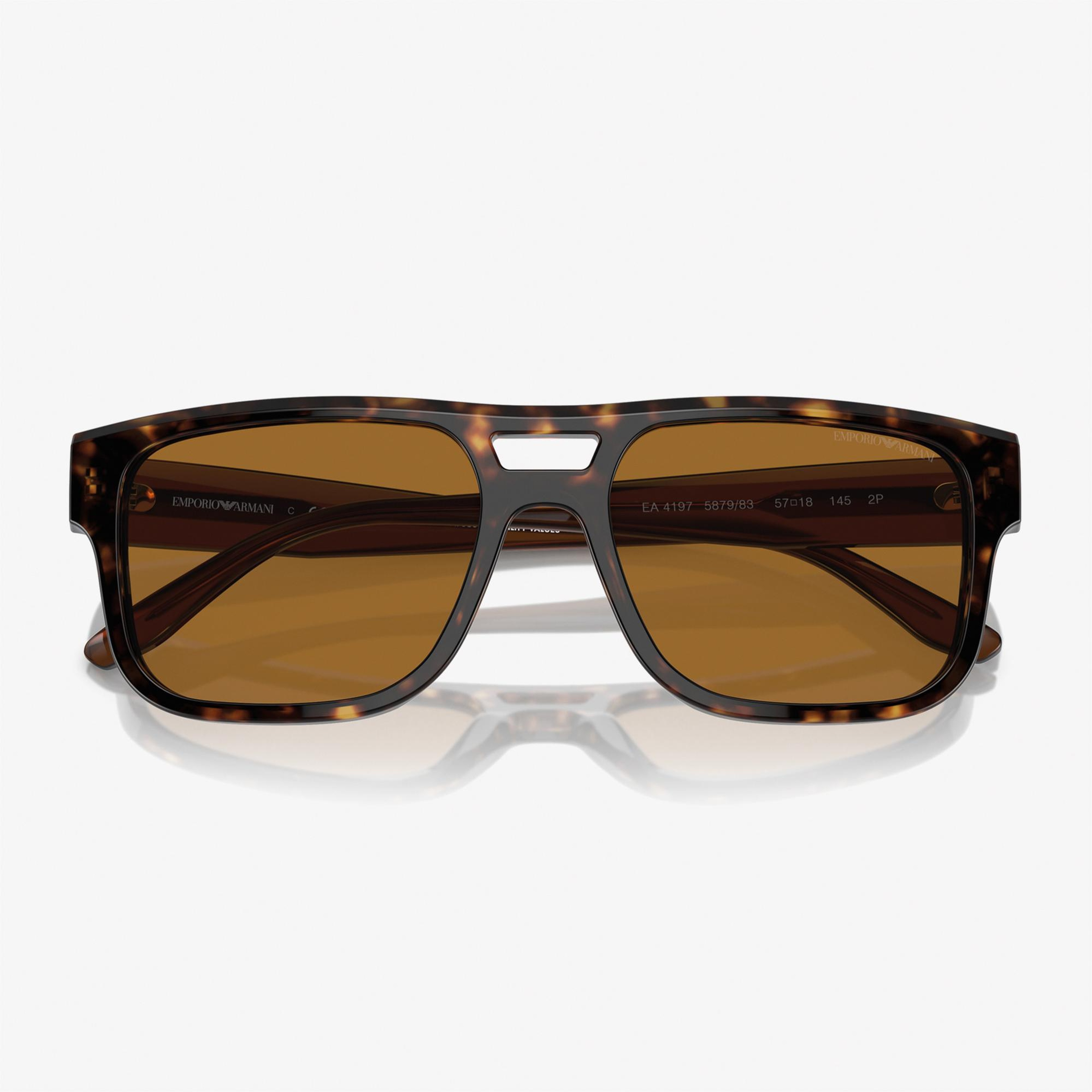 Emporio Armani 0EA4197 Acetate Erkek Kahverengi Güneş Gözlüğü