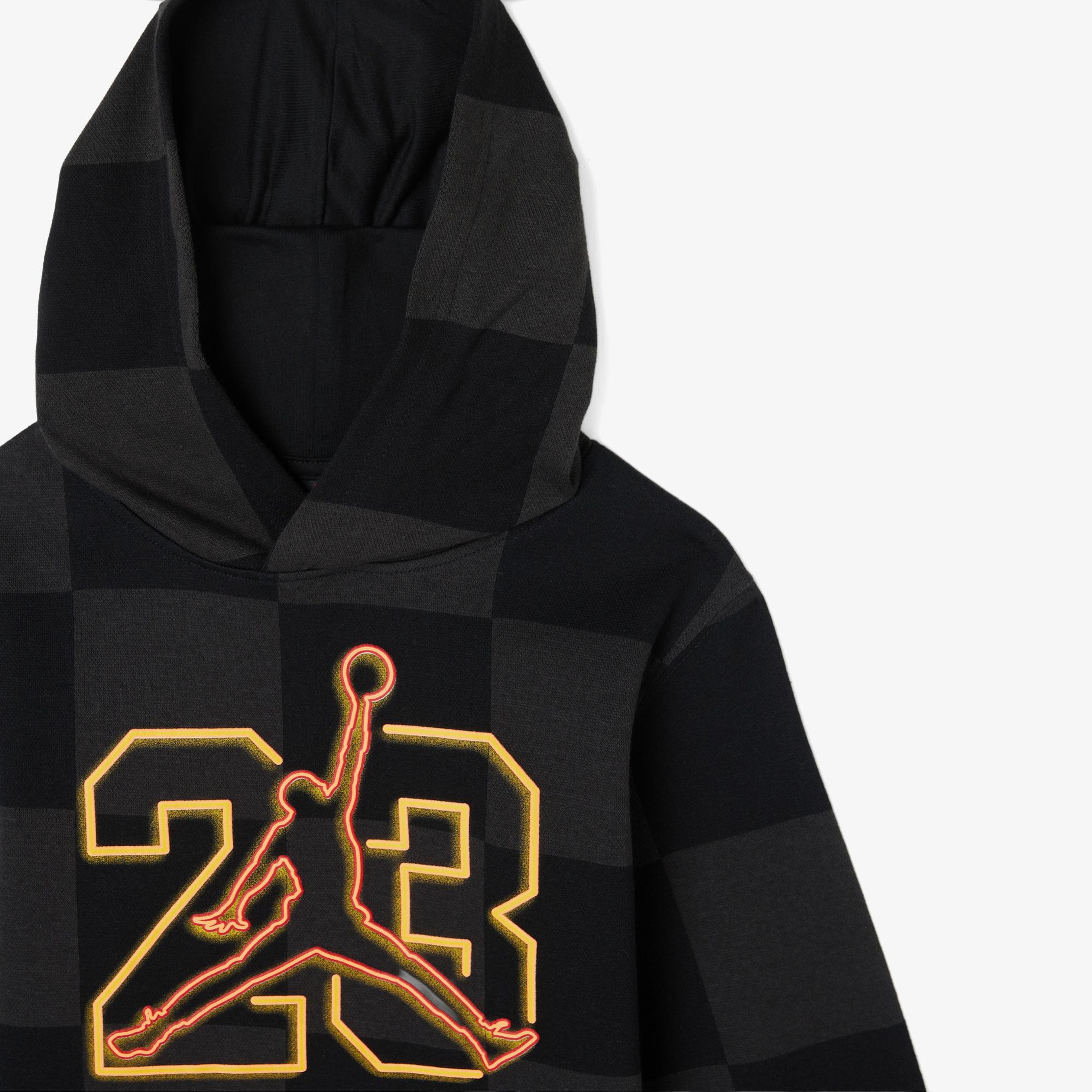 Jordan Deep Dish Çocuk Siyah Kapüşonlu Sweatshirt