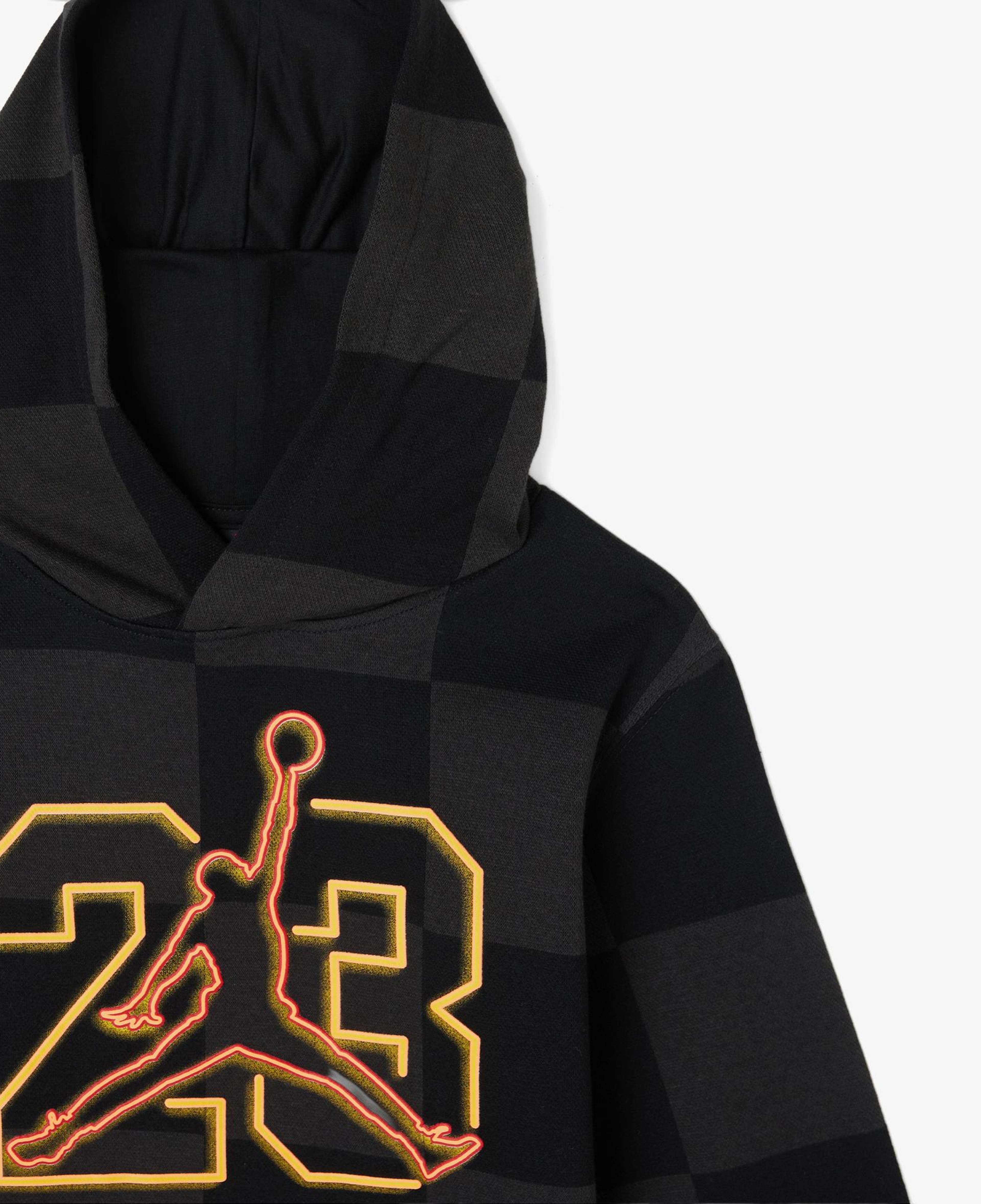 Jordan Deep Dish Çocuk Siyah Kapüşonlu Sweatshirt